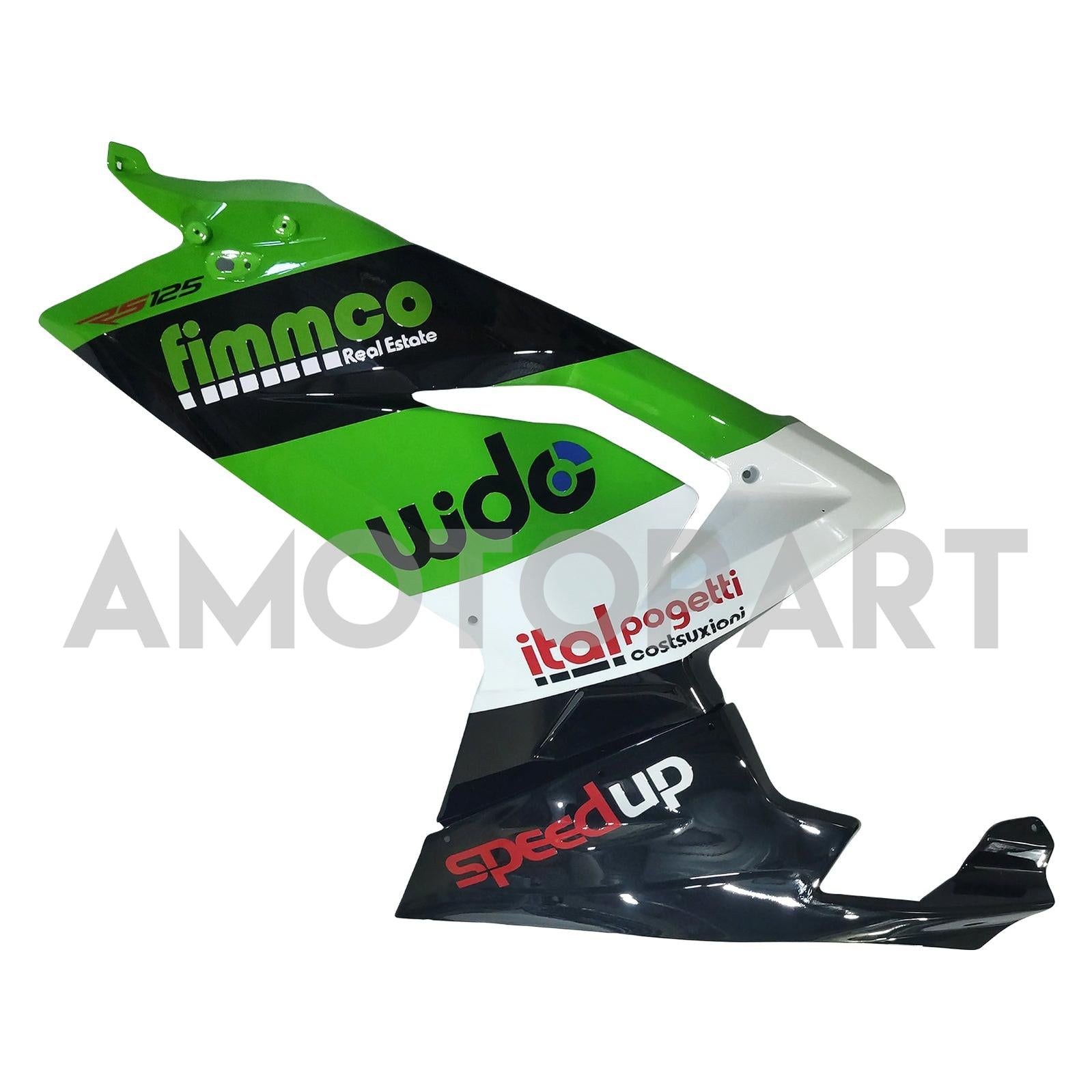 Amotopart 2006-2011 RS125 Aprilia Green&Black Fairing Kit