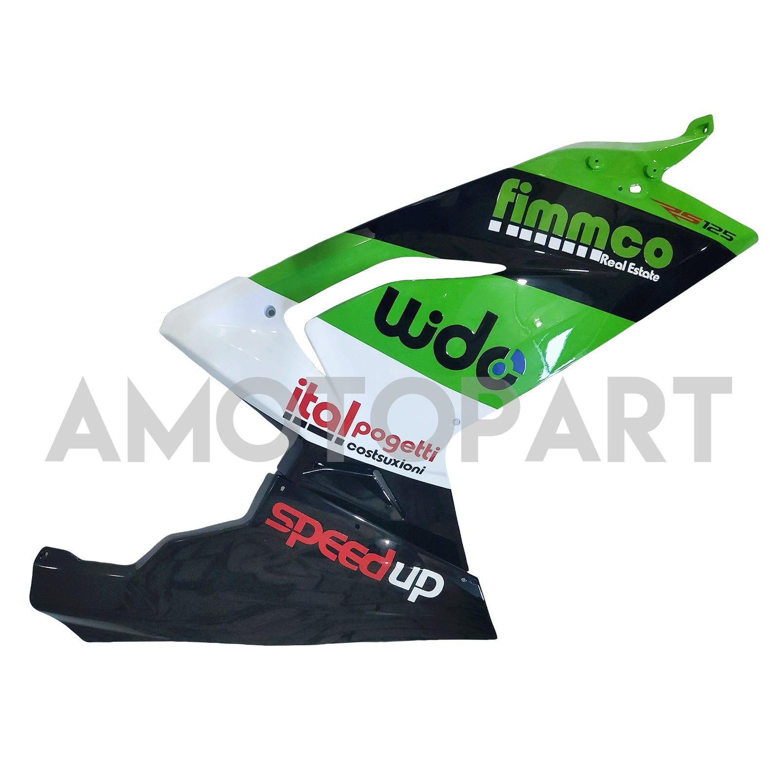 Amotopart 2006-2011 RS125 Aprilia Green&Black Fairing Kit