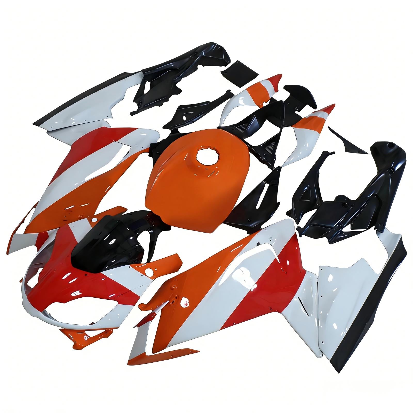 AMOTOPART 2006-2011 APRILIA RS125 Orange White Fairing Kit