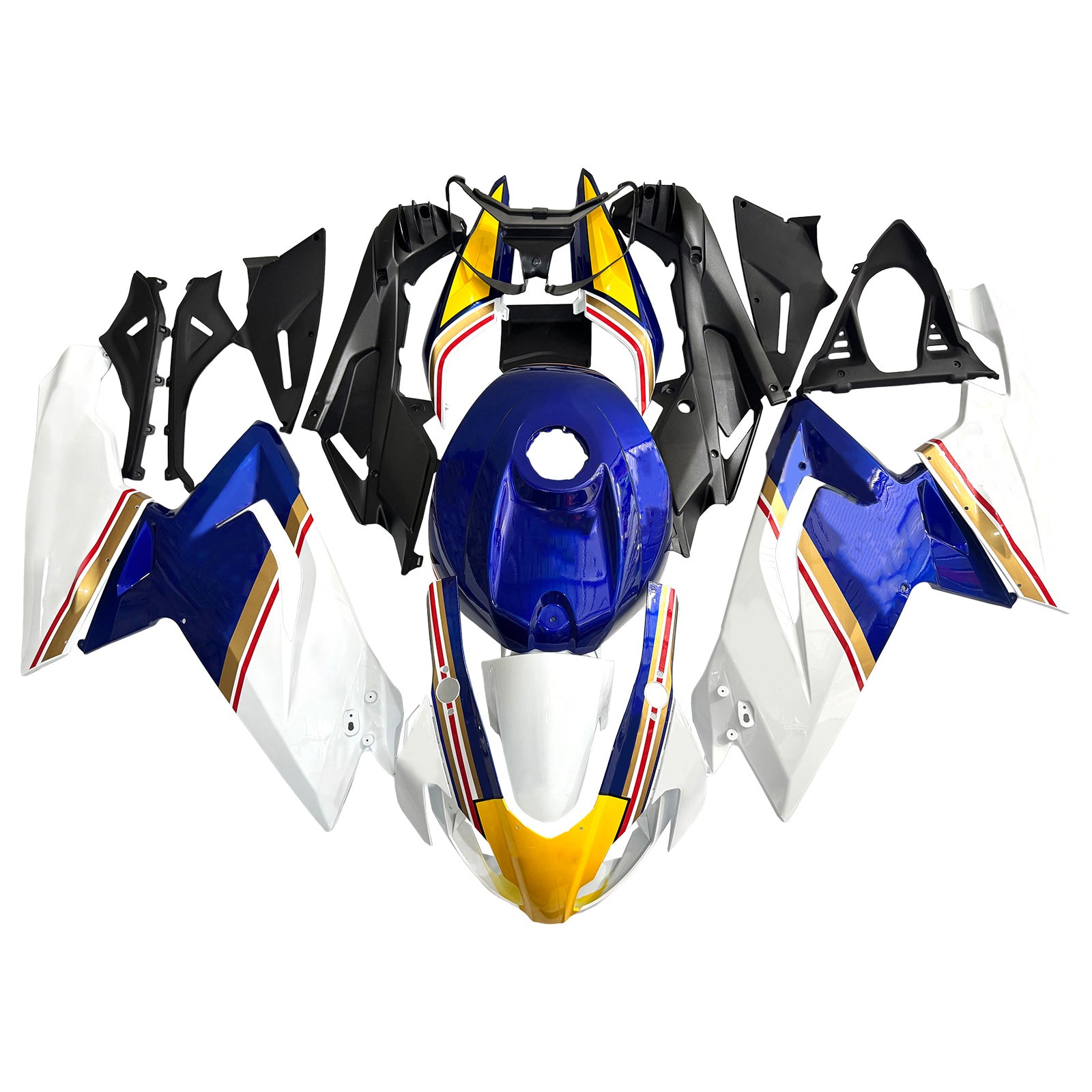 Amotopart 2006-2011 RS125 Aprilia Blue&Yellow Fairing Kit