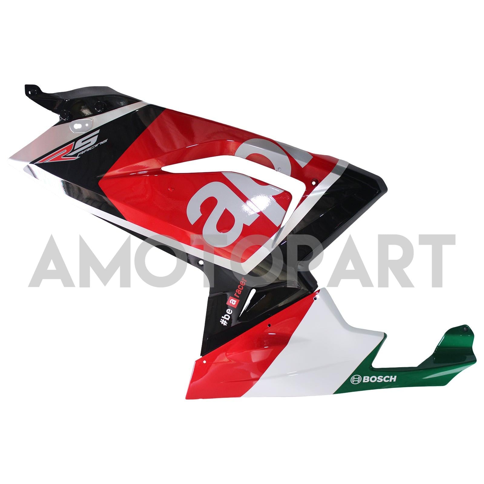 Amotopart 2006-2011 RS125 Aprilia Red&Green Style1 Fairing Kit