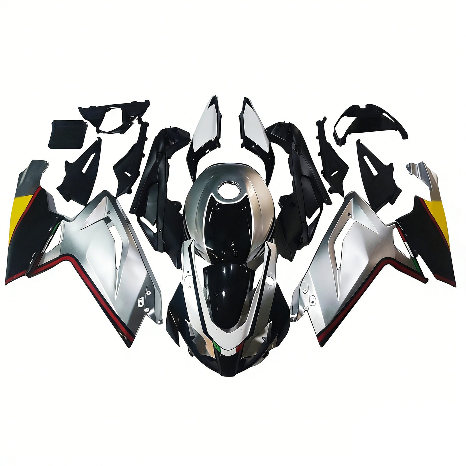 Amotopart 2006-2011 RS125 Aprilia bianco e nero con kit carenatura logo