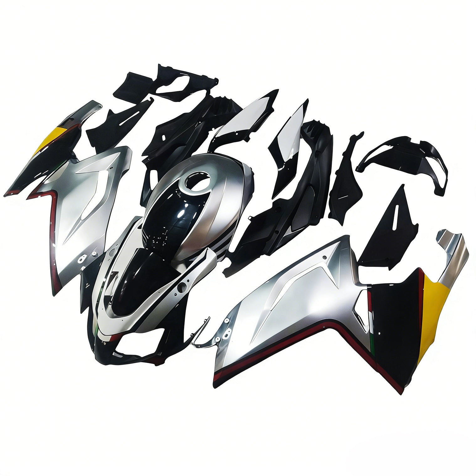 Amotopart 2006-2011 RS125 Aprilia bianco e nero con kit carenatura logo