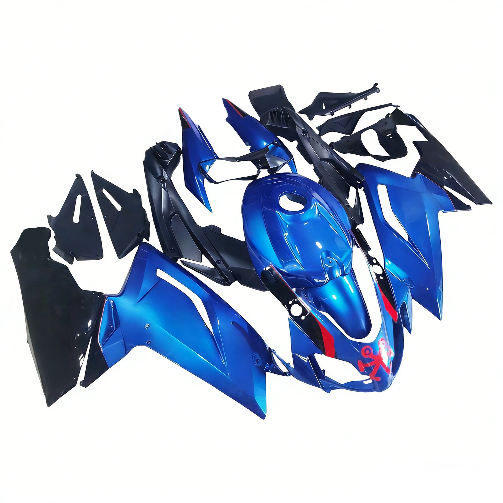 Amotopart 2006-2011 RS125 Aprilia Blue&Black Style3 Fairing Kit