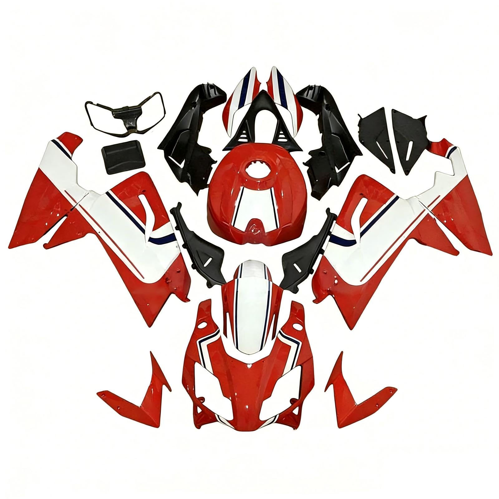 Amotopart 2006-2011 RS125 Aprilia Red & White Style1 Fairing Kit