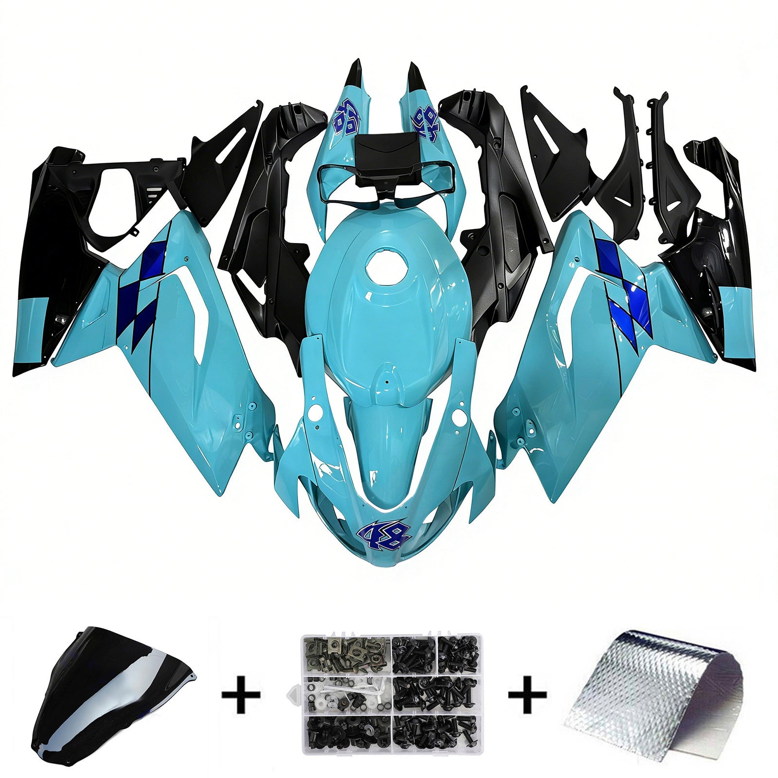 Amotopart 2006-2011 Aprilia RS125 Light Green Fairing Kit