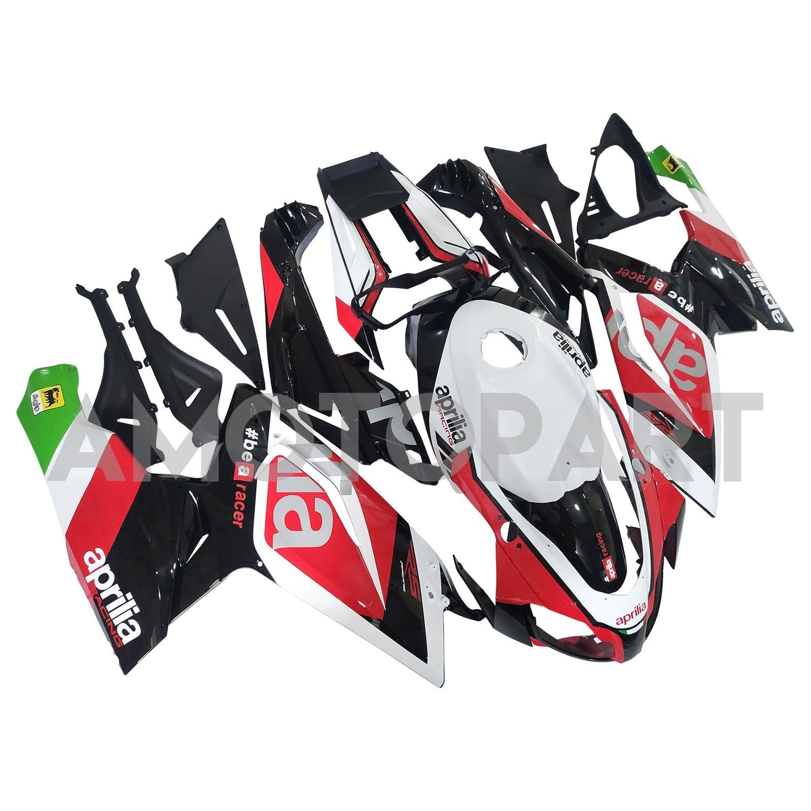 Amotopart 2006-2011 アプリリア RS125 ホワイト ブラック レッド フェアリングキット