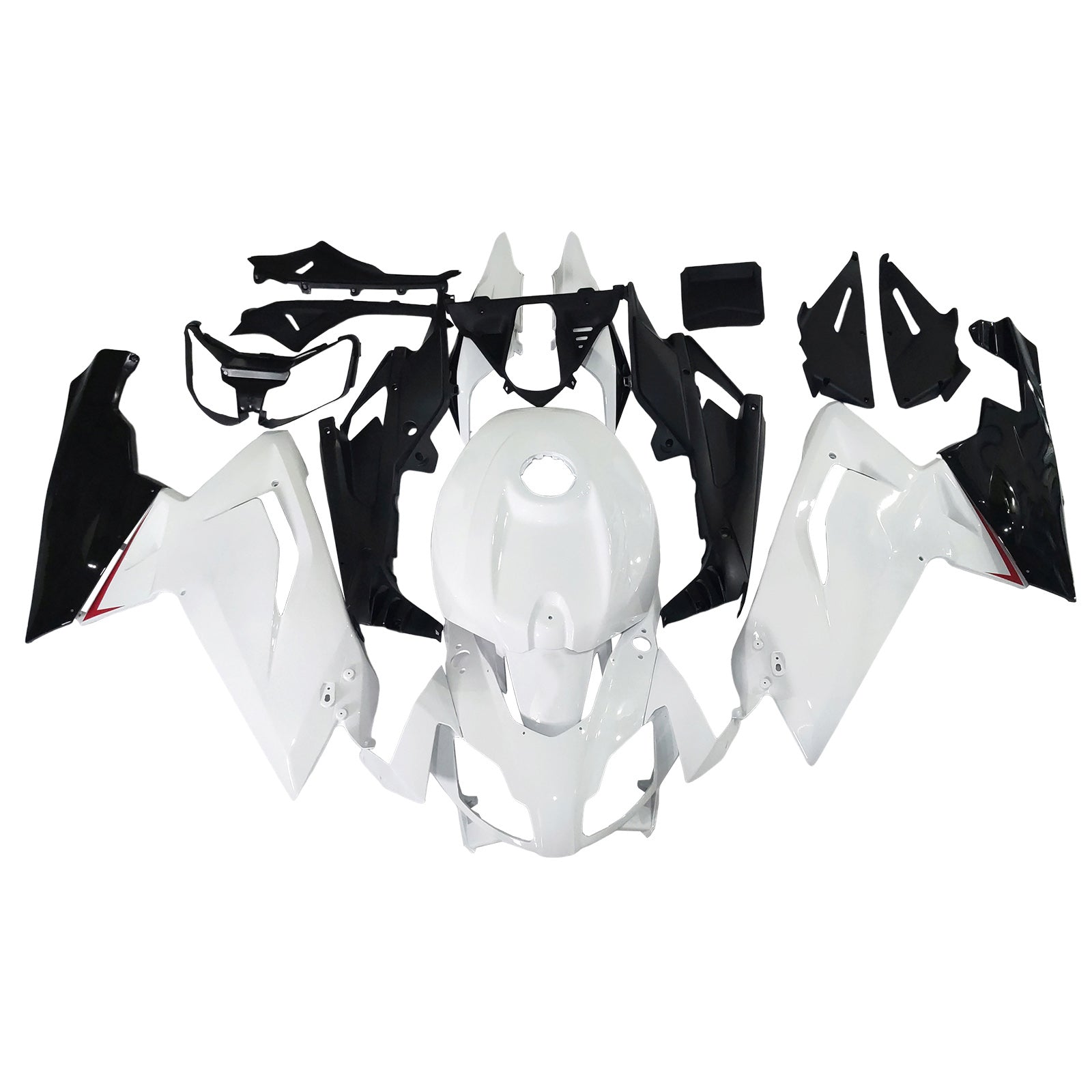 Amotopart 2006-2011 Aprilia RS125 Glanzende witte zwarte kuipkit