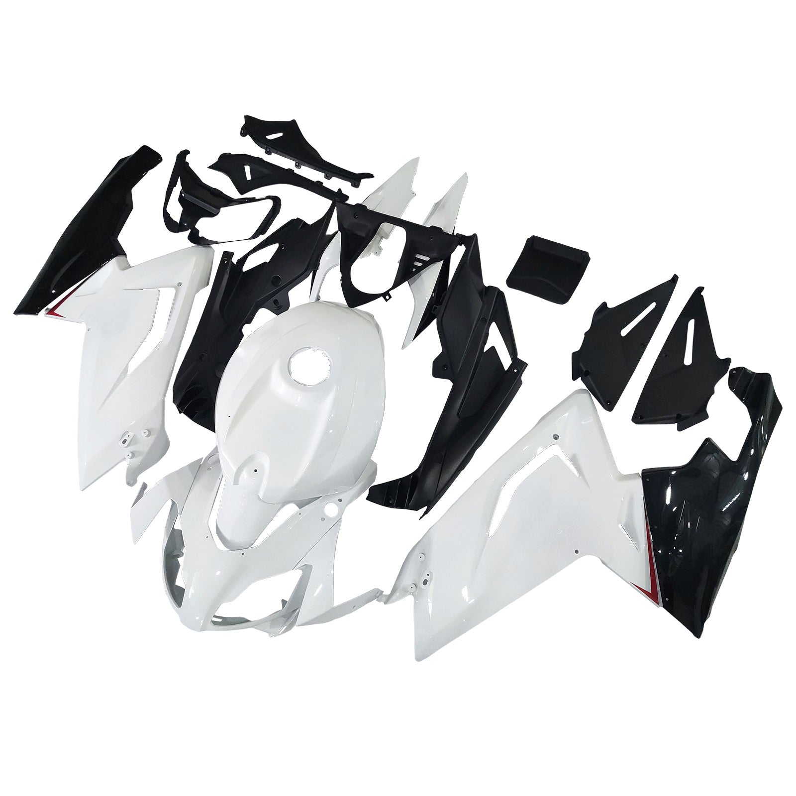 Amotopart 2006-2011 Aprilia RS125 Glanzende witte zwarte kuipkit