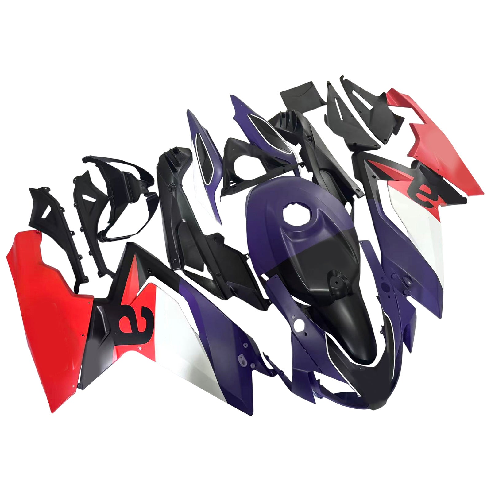 Amotopart 2006-2011 Aprilia RS125 Purple Red White Fairing Kit