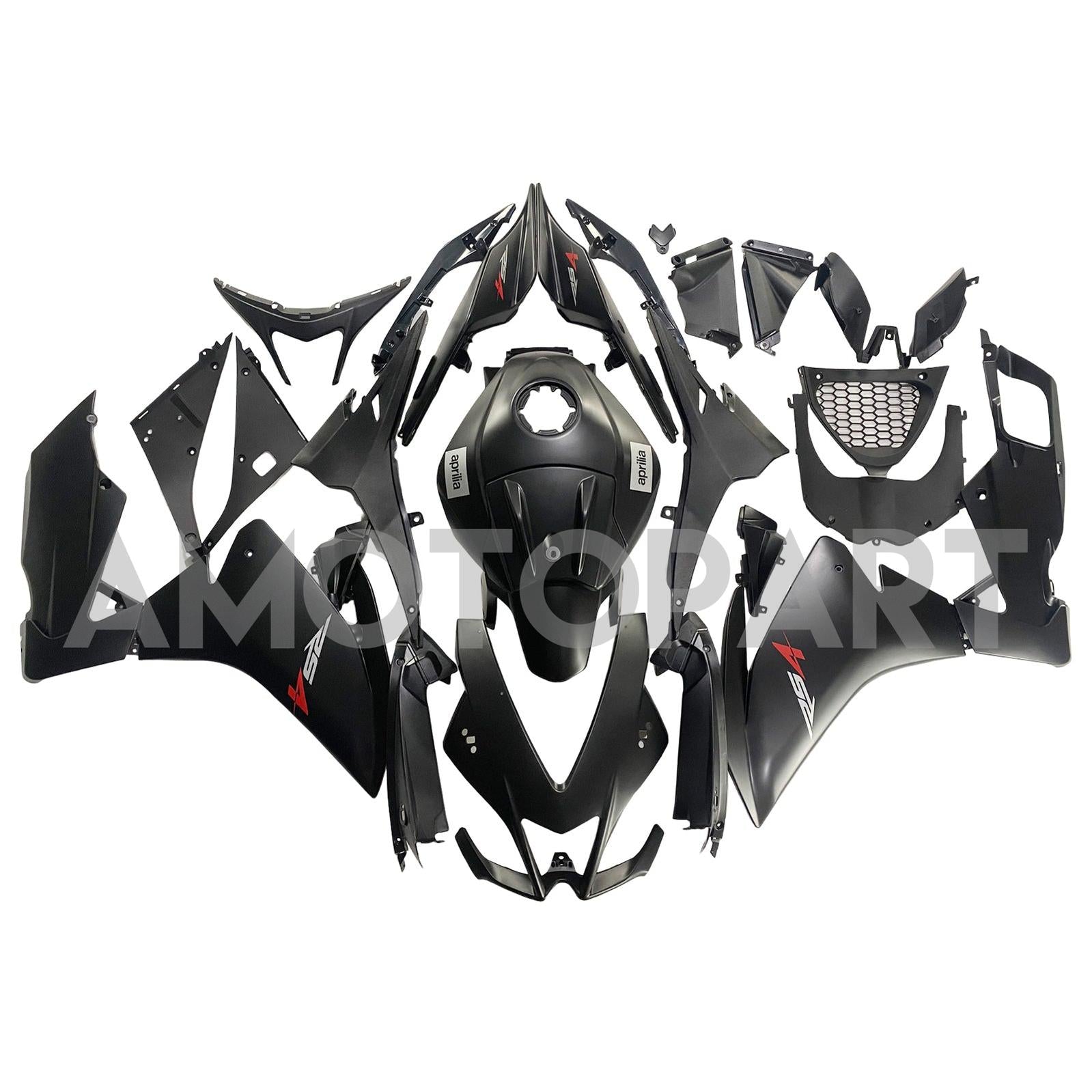 Amotopart 2012-2016 Aprilia RS4 RS125 RS50 Black Fairing Kit