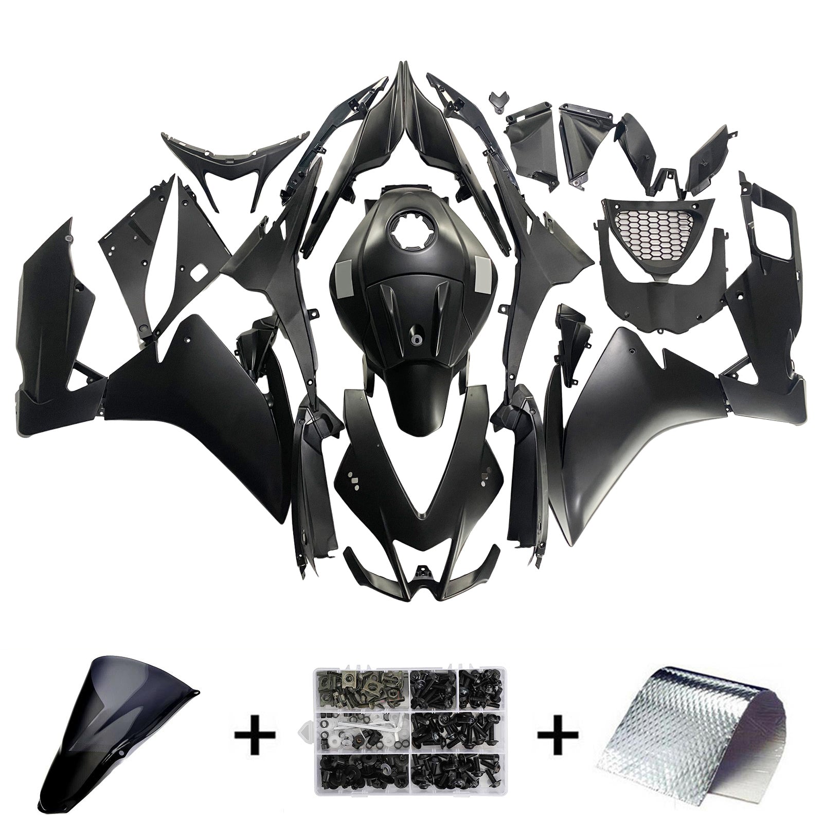 Amotopart 2012-2016 Aprilia RS4 RS125 RS50 Black Fairing Kit