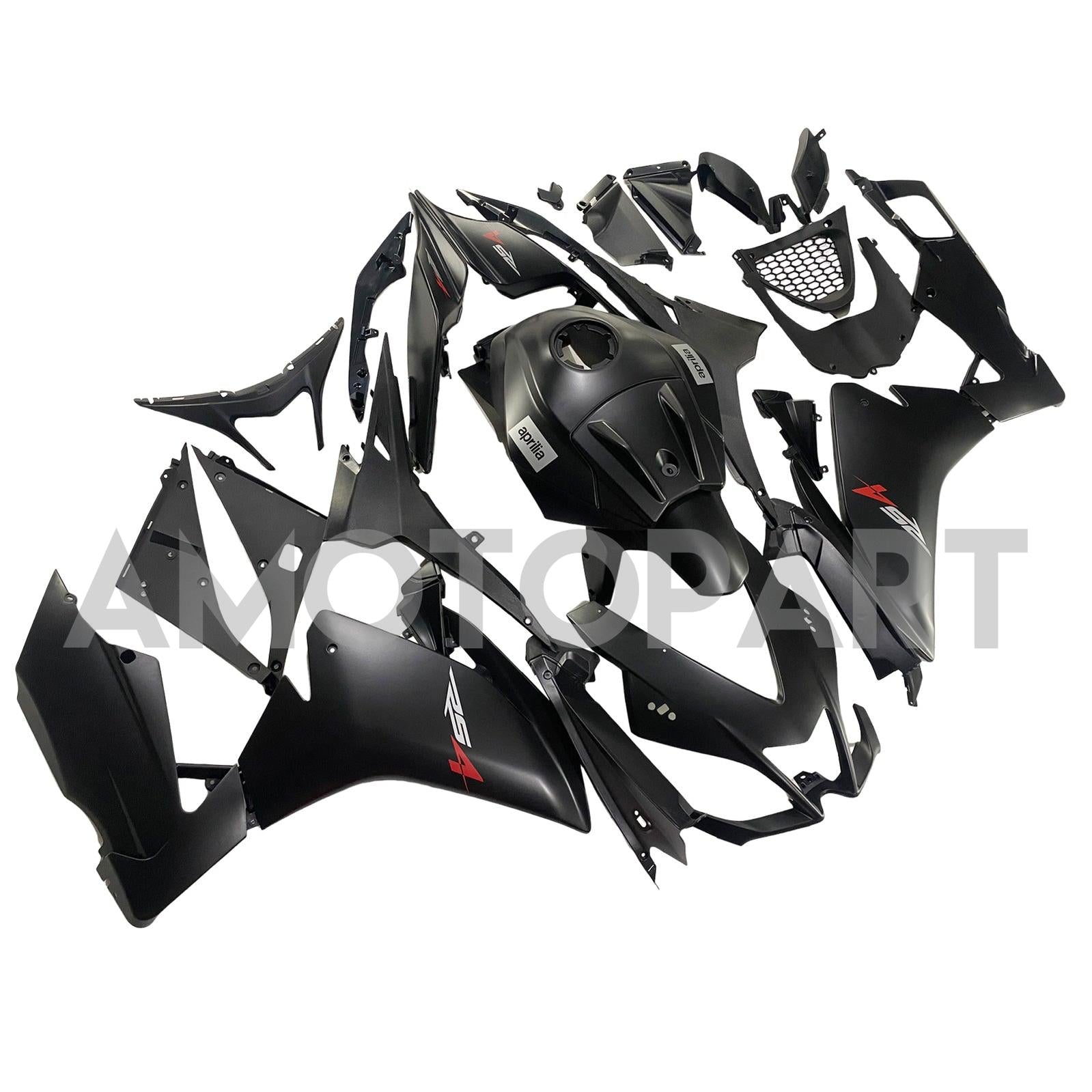 Amotopart 2012-2016 Aprilia RS4 RS125 RS50 Black Fairing Kit