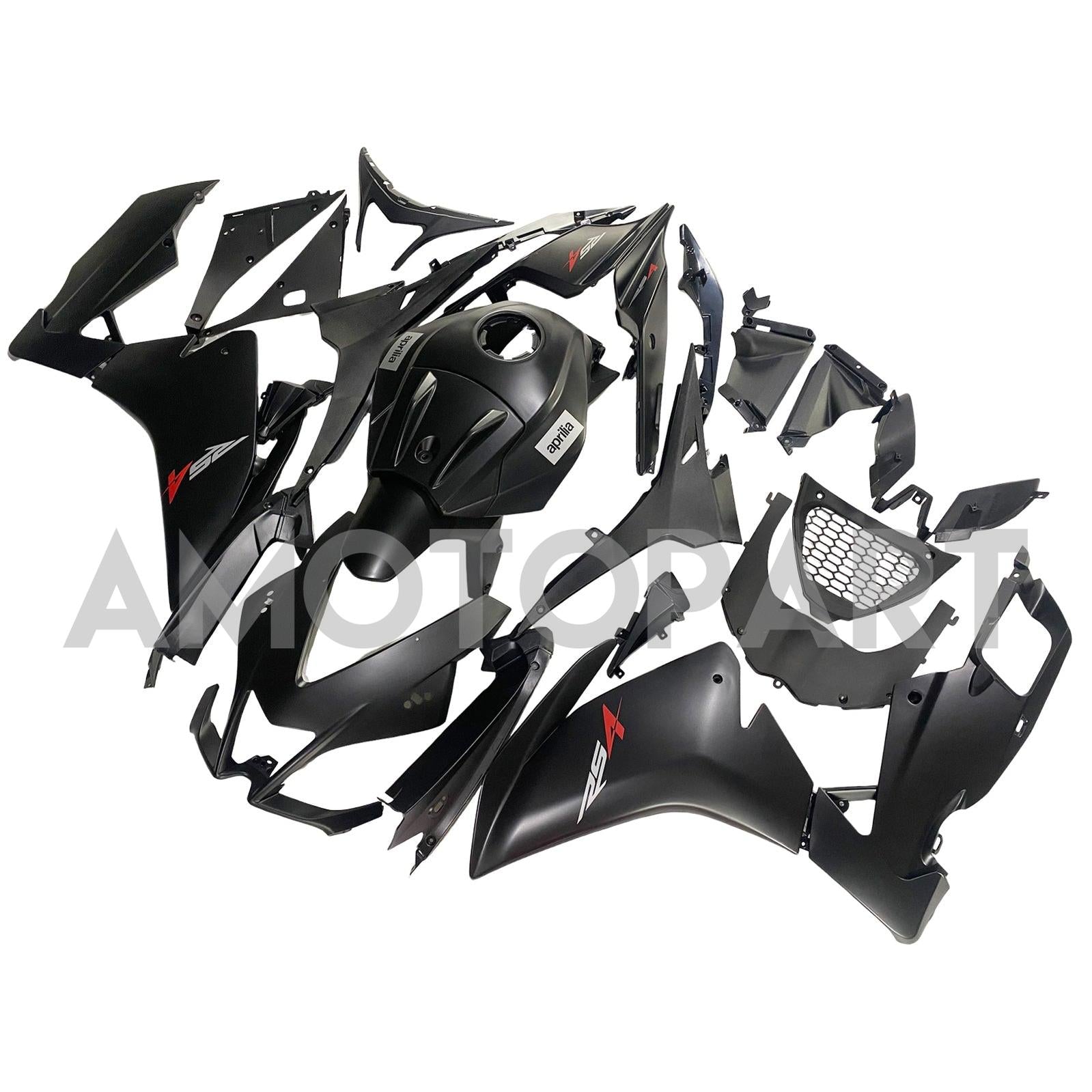 Amotopart 2012-2016 Aprilia RS4 RS125 RS50 Black Fairing Kit