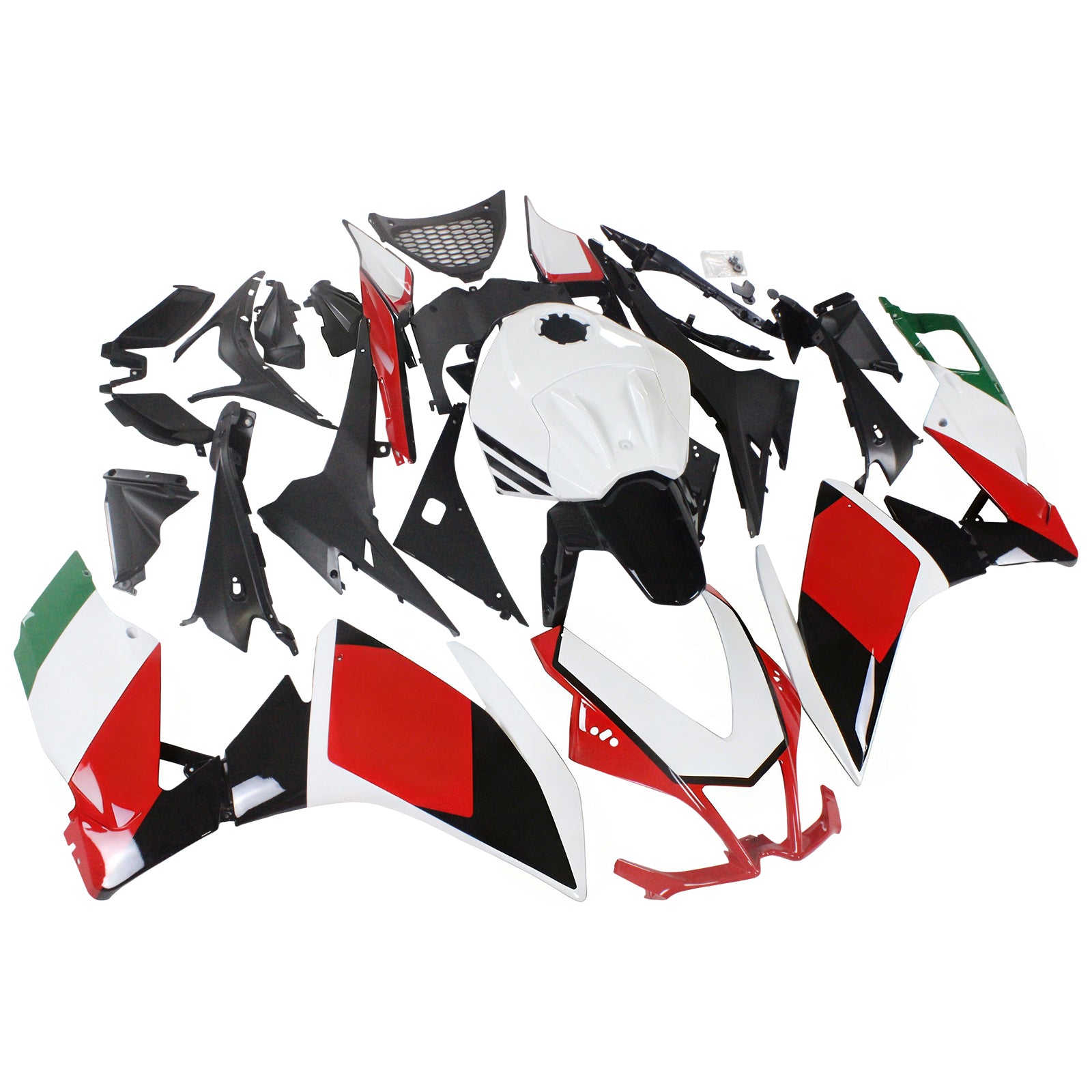 Amotopart 2012-2016 Aprilia RS4 RS125 RS50 White&Red Fairing Kit