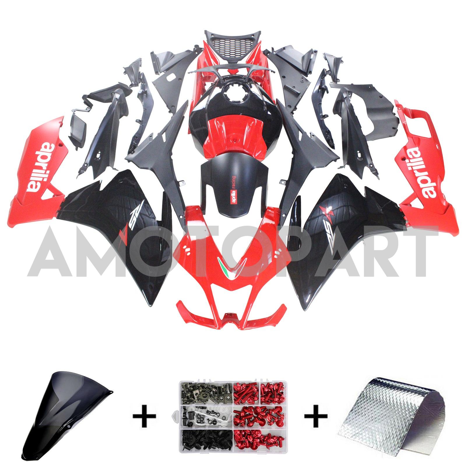 Amotopart 2012-2016 Aprilia RS4 RS125 RS50 Red&Black Fairing Kit