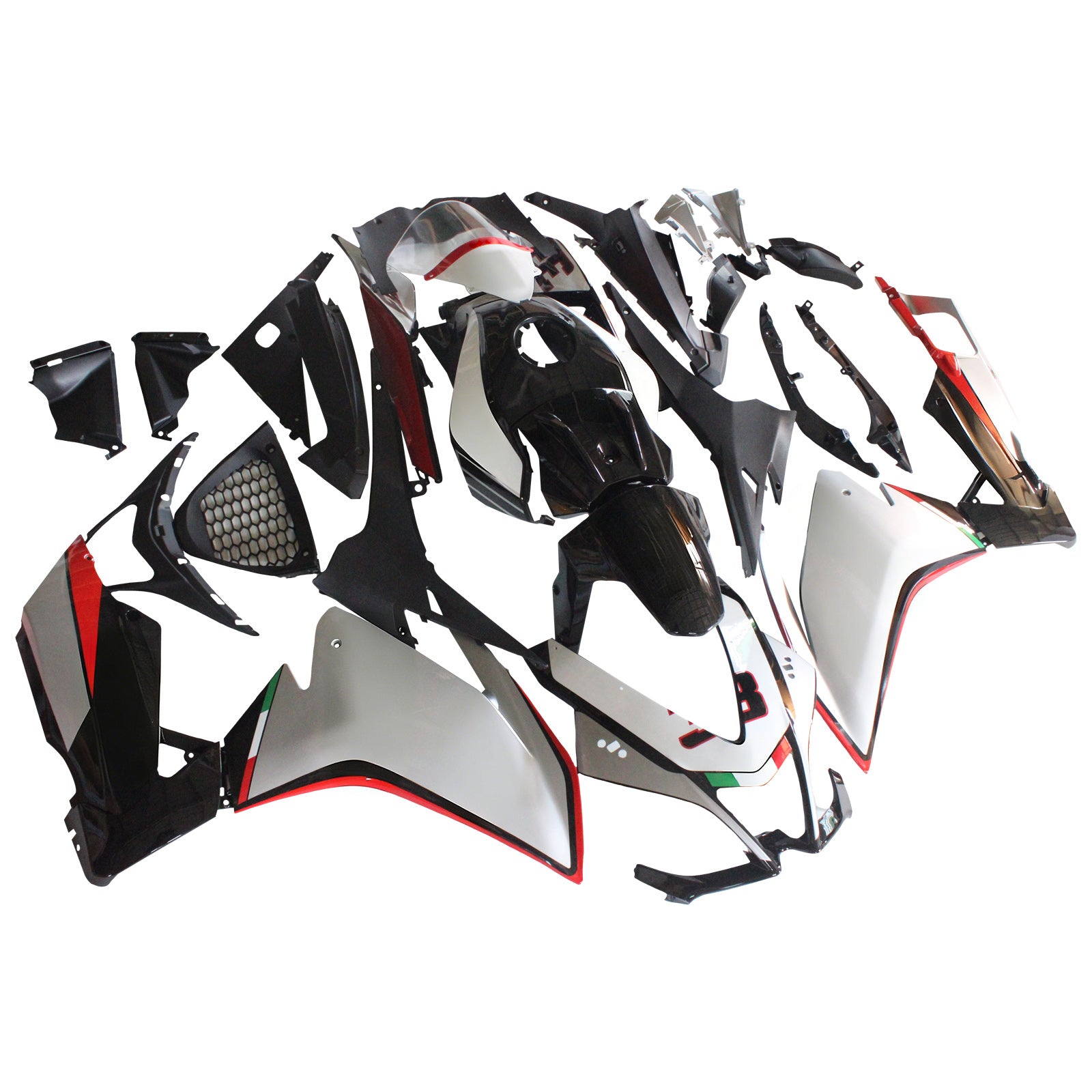 Amotopart 2012-2016 Aprilia RS4 RS125 RS50 Sliver&Black Fairing Kit