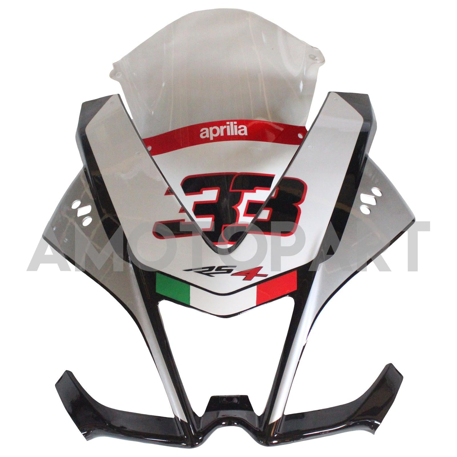 AMOTOPART 2012-2016 APRILIA RS4 RS125 RS50 SLIVER & Black Fairing Kit