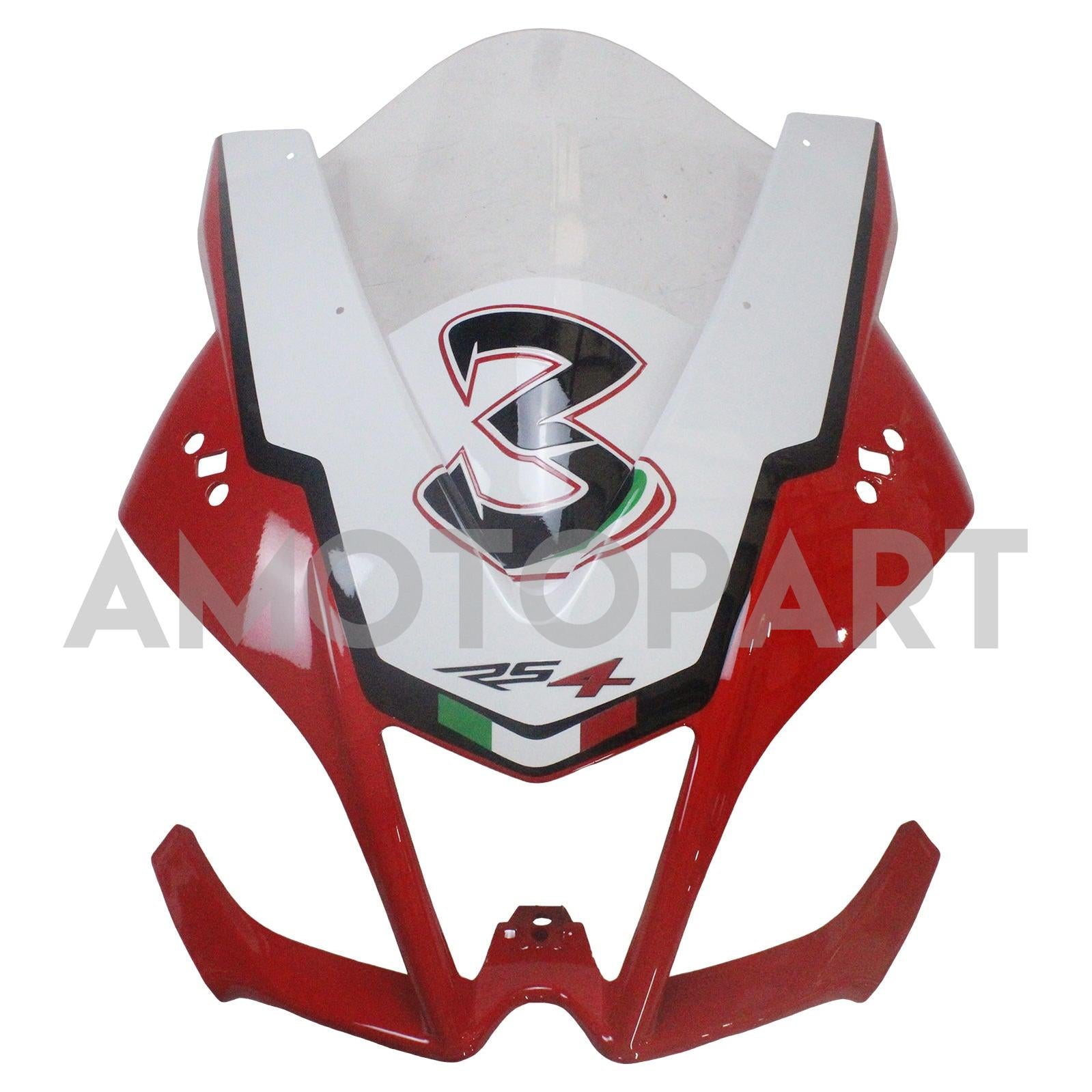 Amotopart 2012-2016 アプリリア RS4 RS125 RS50 レッド&ホワイト フェアリングキット