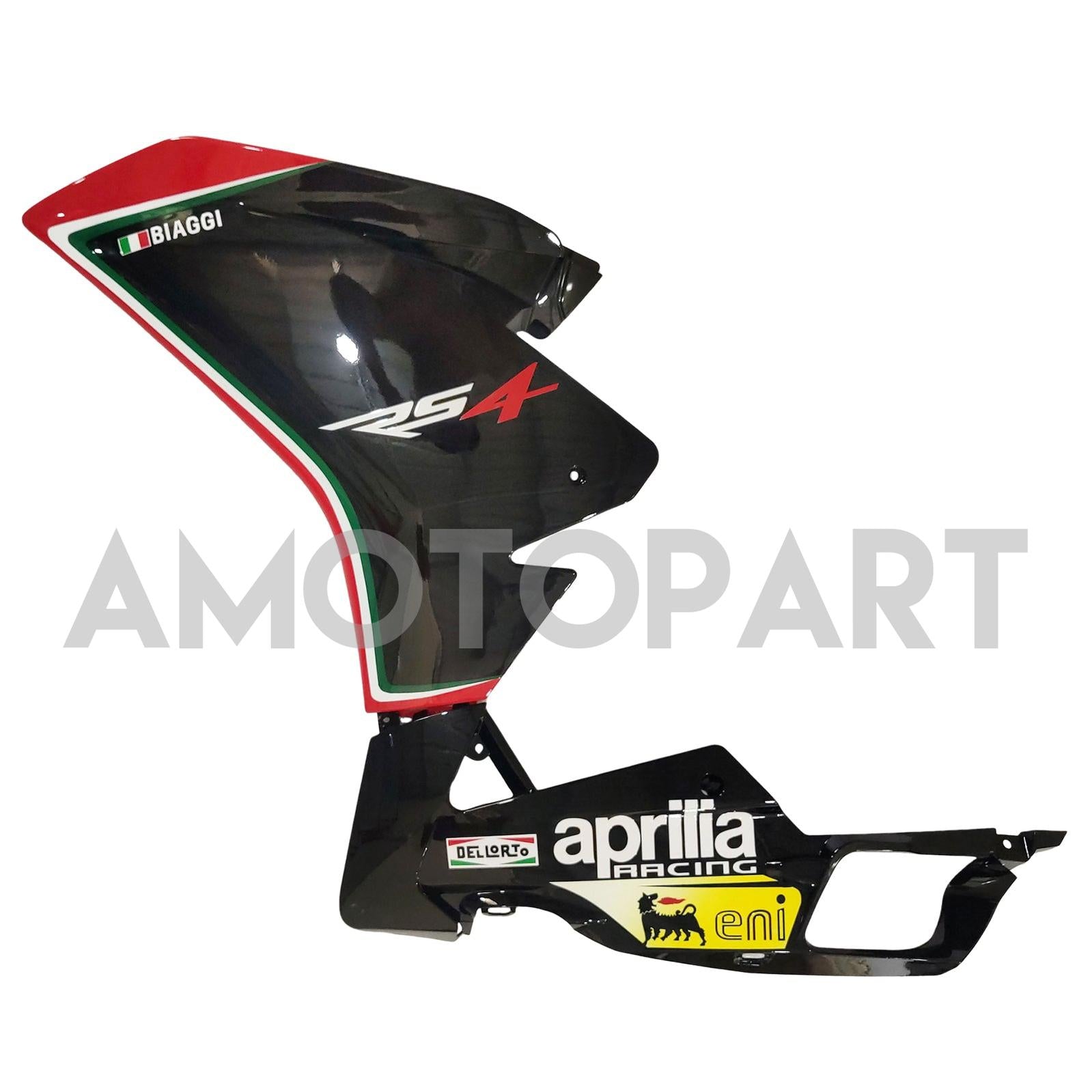 Amotopart 2012–2016 Aprilia RS4 RS125 RS50 Schwarz&Rotes Verkleidungsset