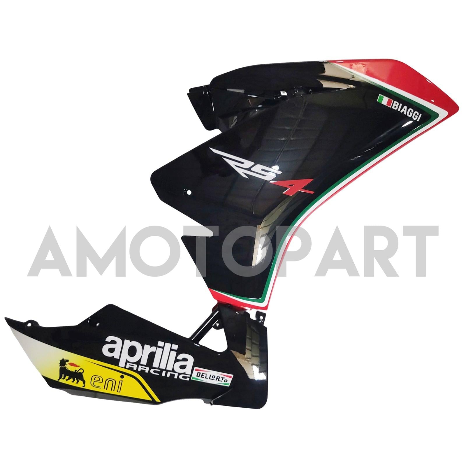 Amotopart 2012–2016 Aprilia RS4 RS125 RS50 Schwarz&Rotes Verkleidungsset