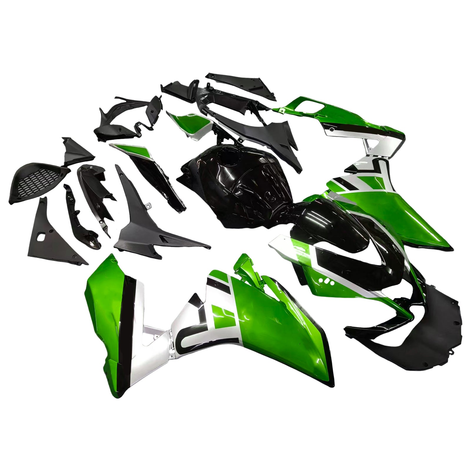 Amotopart 2012-2016 Aprilia RS4 RS125 RS50 Green&Black Fairing Kit