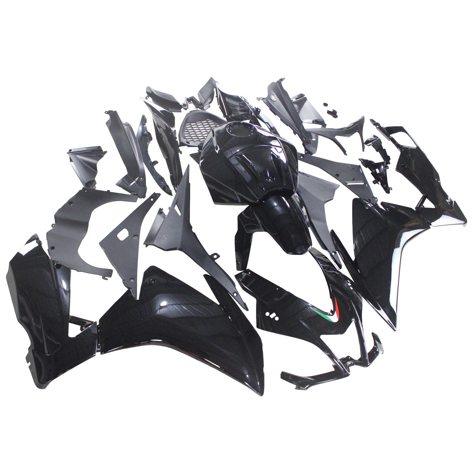 Amotopart 2012-2016 Aprilia RS4 RS125 RS50 lesklá černá sada kapotáže