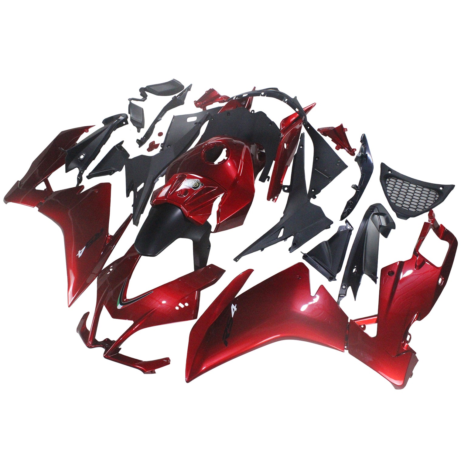 Amotopart 2012-2016 RS4 125 50 Aprilia Kit carena rosso lucido