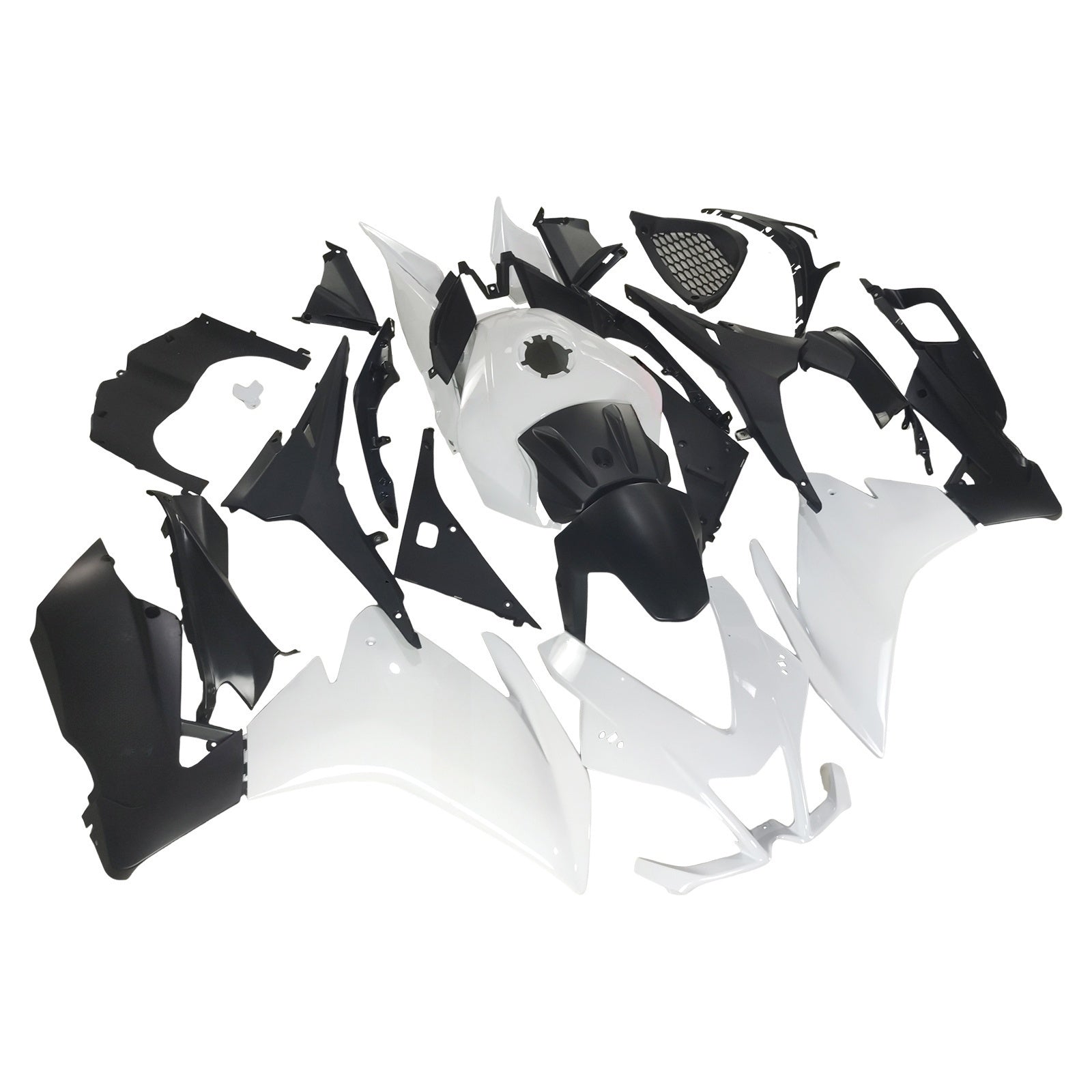 Amotopart 2012-2016 RS4 125 50 Aprilia White&Black Fairing Kit