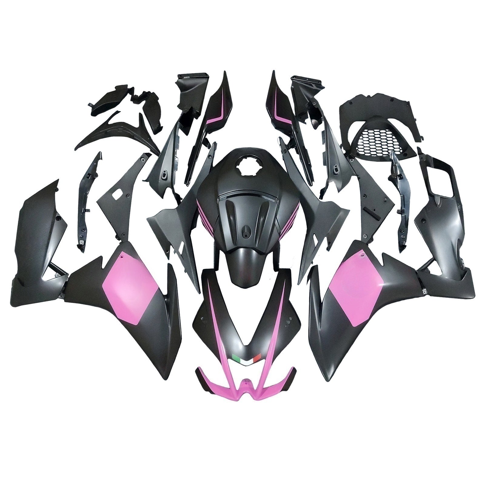 AMOTOPART 2012-2016 APRILIA RS4 / 125/50 SVART PINKA FAIRING KIT