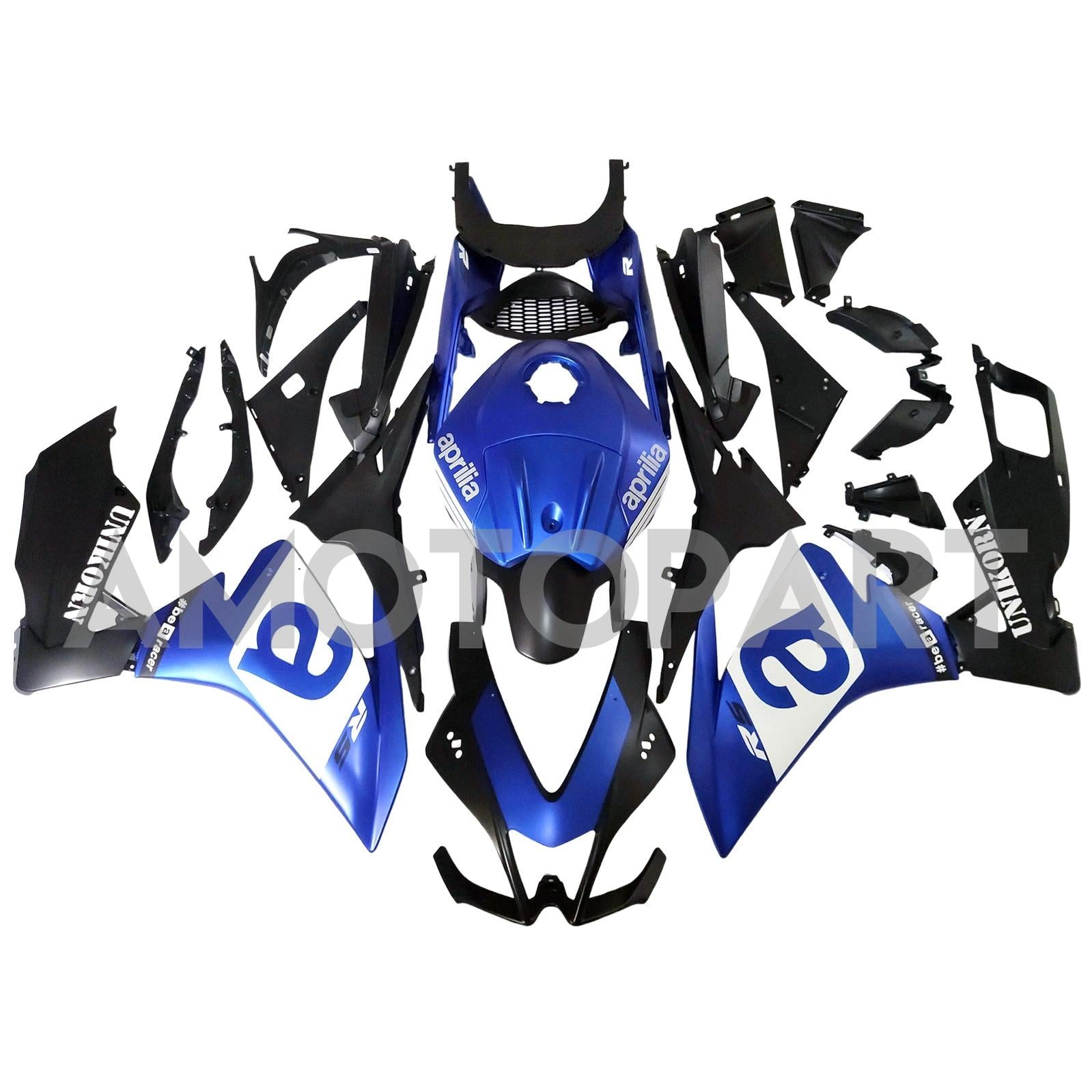 AMOTOPART 2012-2016 APRILIA RS4 / 125 /50 BLÅ BLACK FAIRING KIT