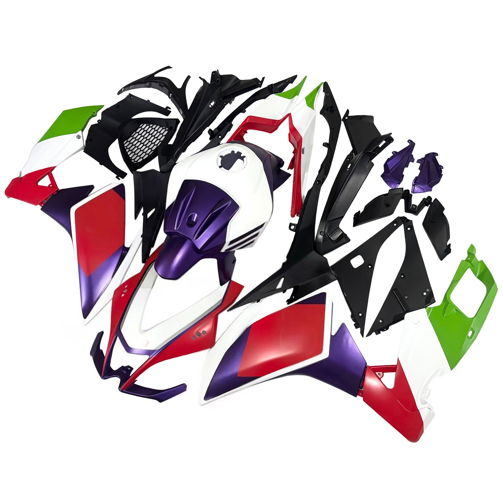 Amotopart 2012-2016 Aprilia RS4 / 125 / 50 Purple White Red Fairing Kit