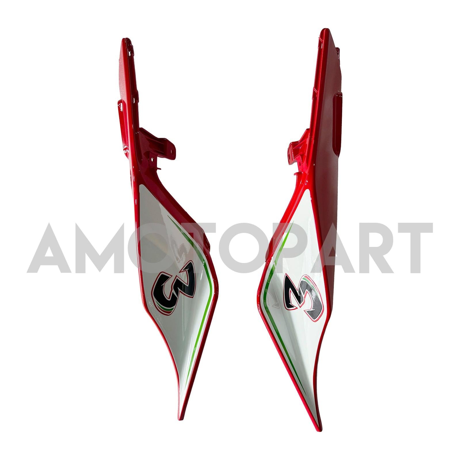 Amotopart 2012-2016 アプリリア RS4 / 125 / 50 グリーン レッド ホワイト フェアリングキット