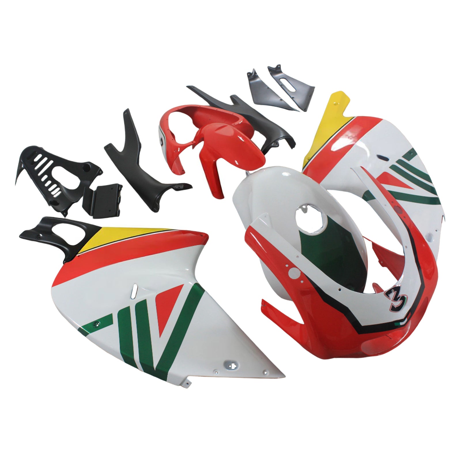 Amotopart 2000-2005 Aprilia RS125 Green&Red Fairing Kit