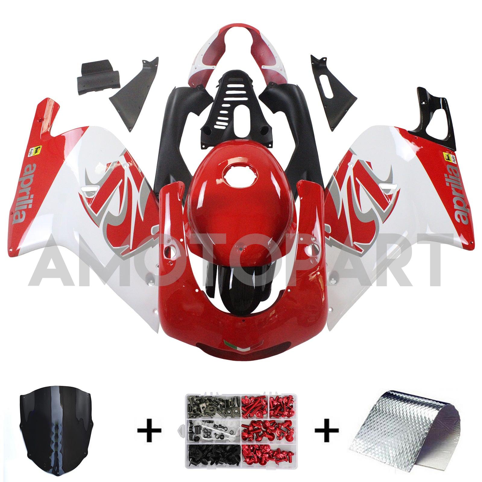 Amotopart 2000-2005 Aprilia RS125 White&Red Fairing Kit