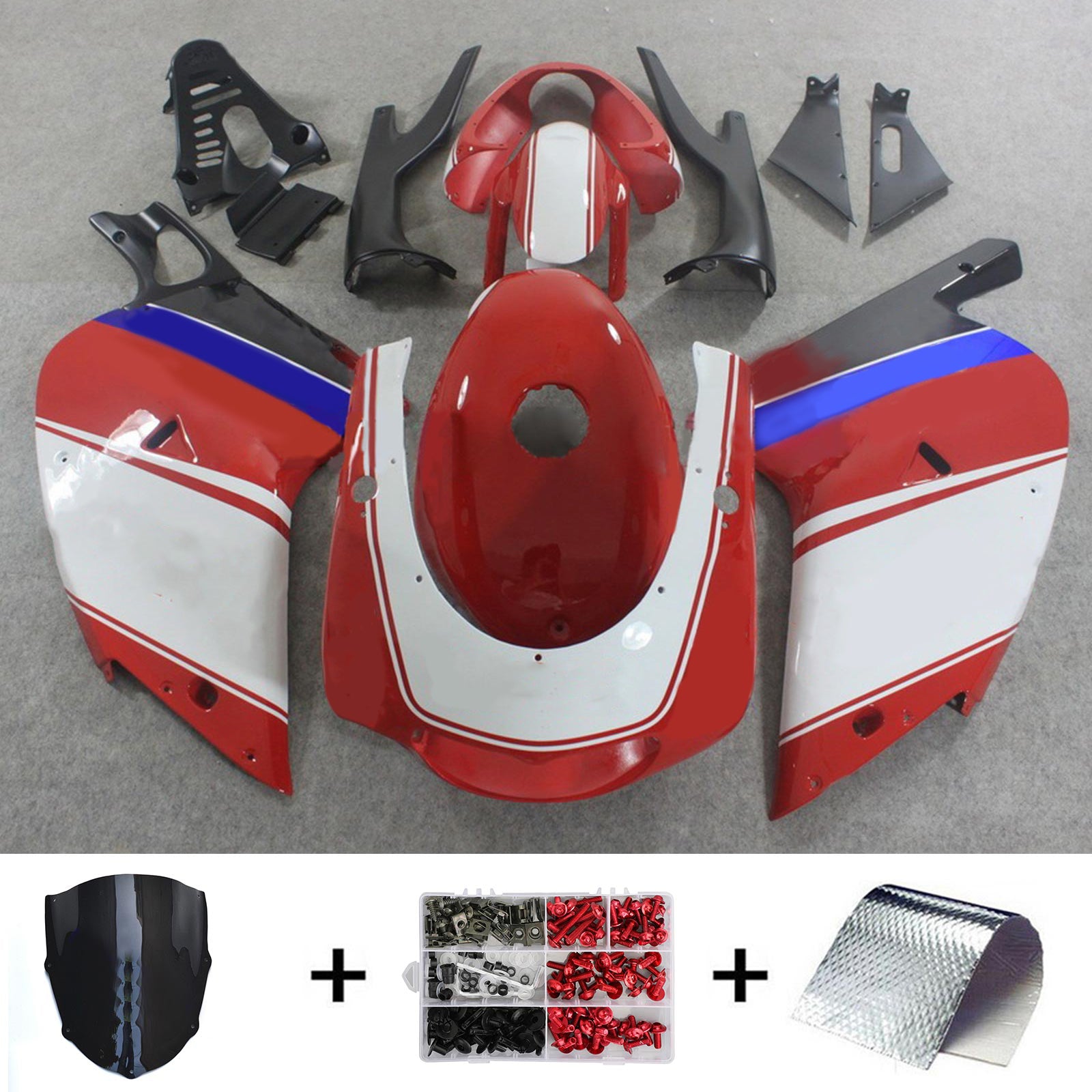 Amotopart 2000-2005 Aprilia Rs125 Red Fairing Kit