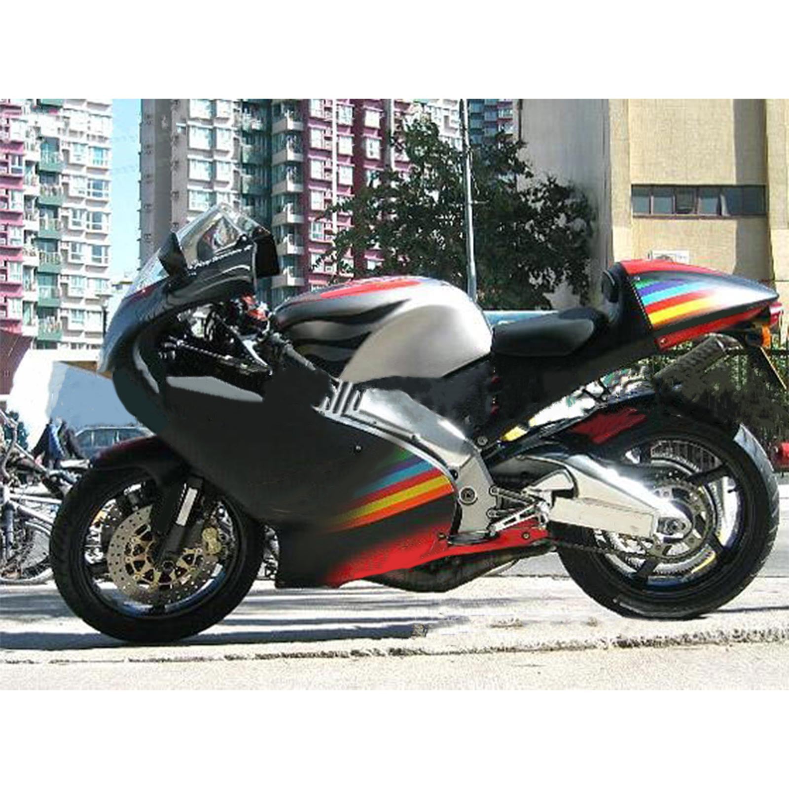 Amotopart 2000-2005 Aprilia RS125 Black & Red Fairing Kit