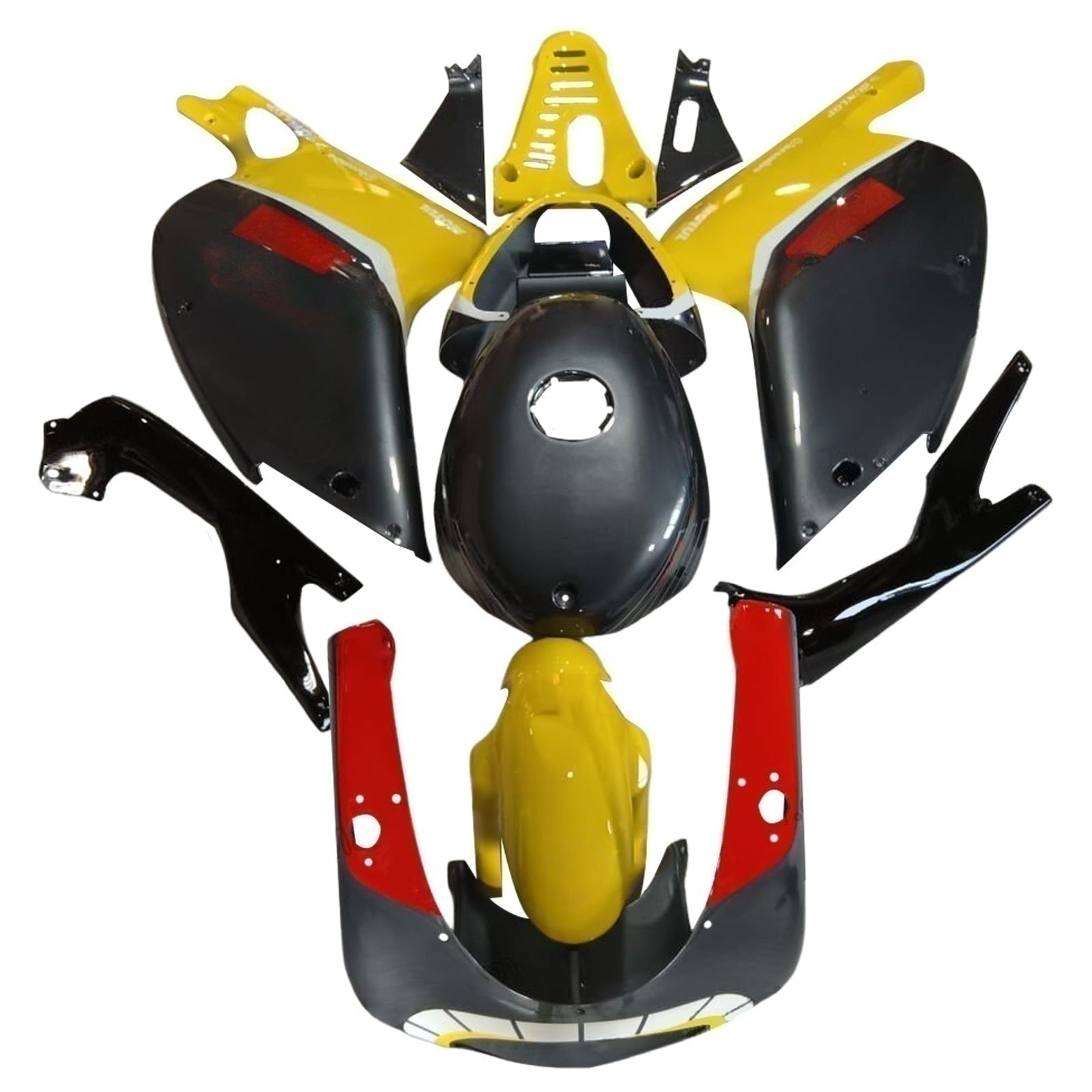 Amotopart 2000-2005 Aprilia RS125 Yellow&Red Fairing Kit