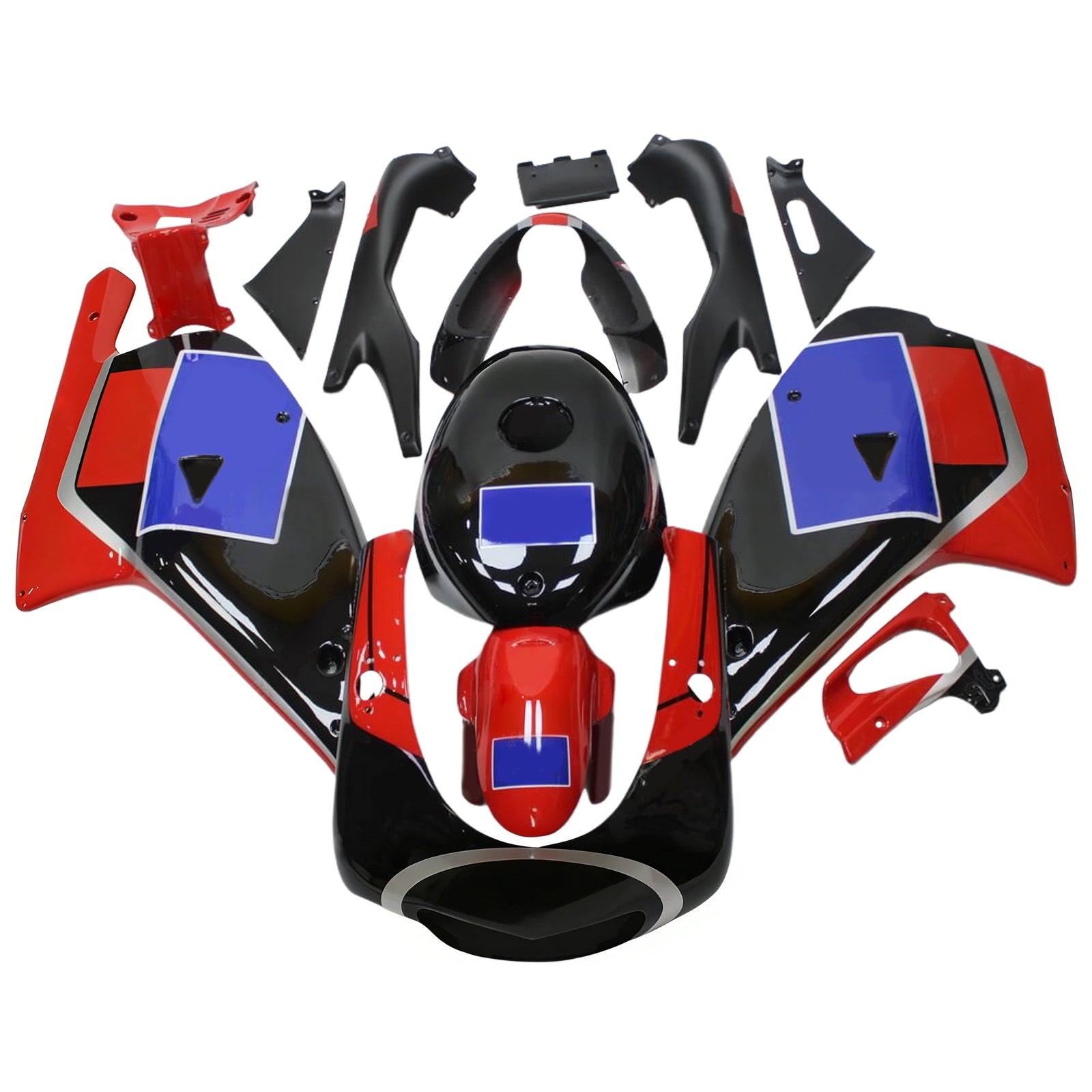 Amotopart 2000-2005 Aprilia Rs125 Blue & Red Fairing Kit