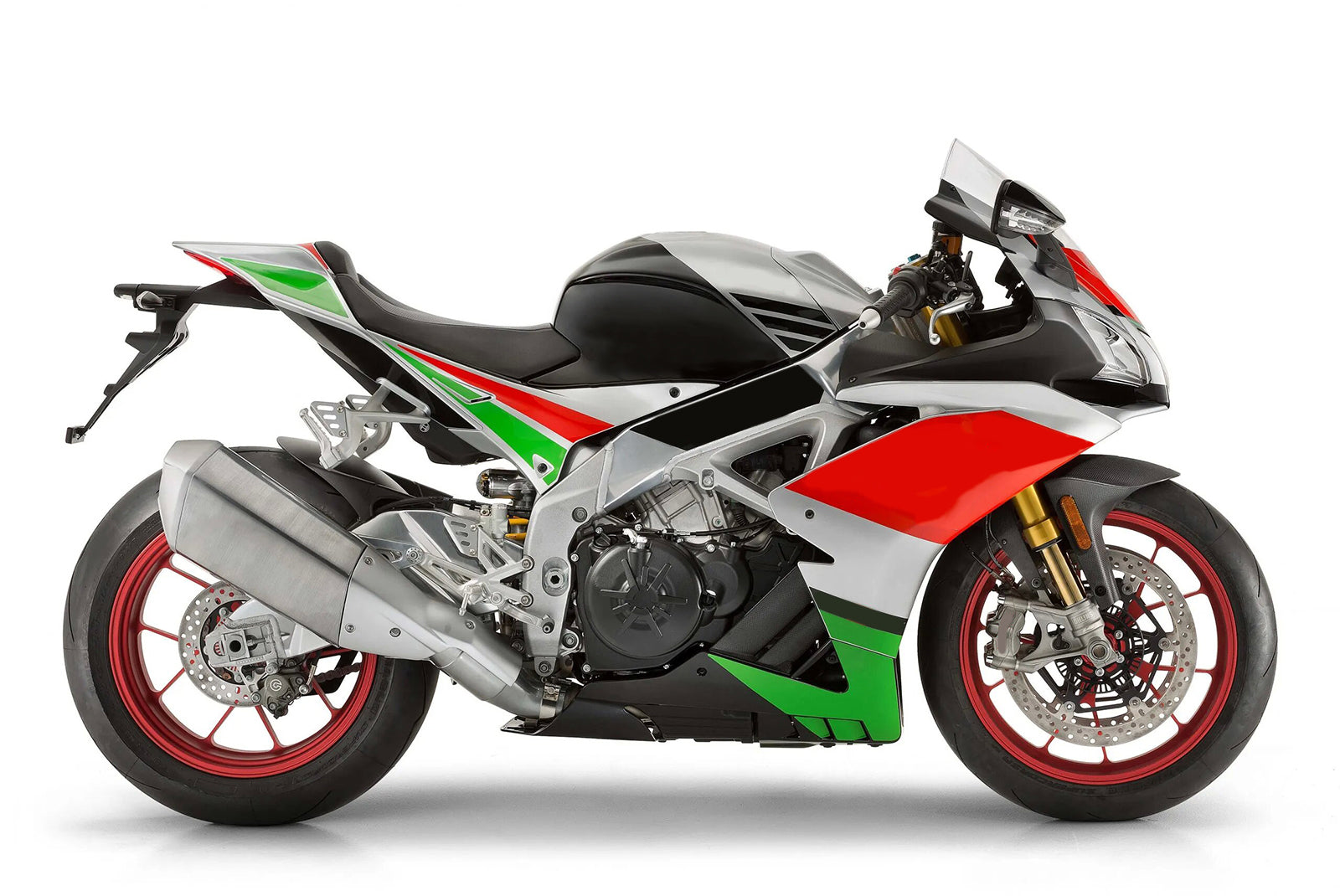 Amotopart Aprilia 2016-2020 RSV4 1000 Red&Green Style4 Fairing Kit