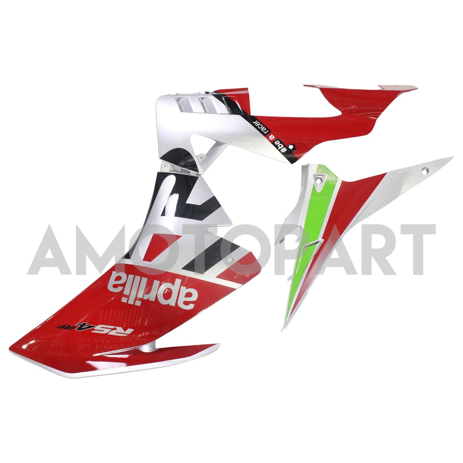 Amotopart Aprilia 2016-2020 RSV4 1000 Red&Green Style3 Fairing Kit