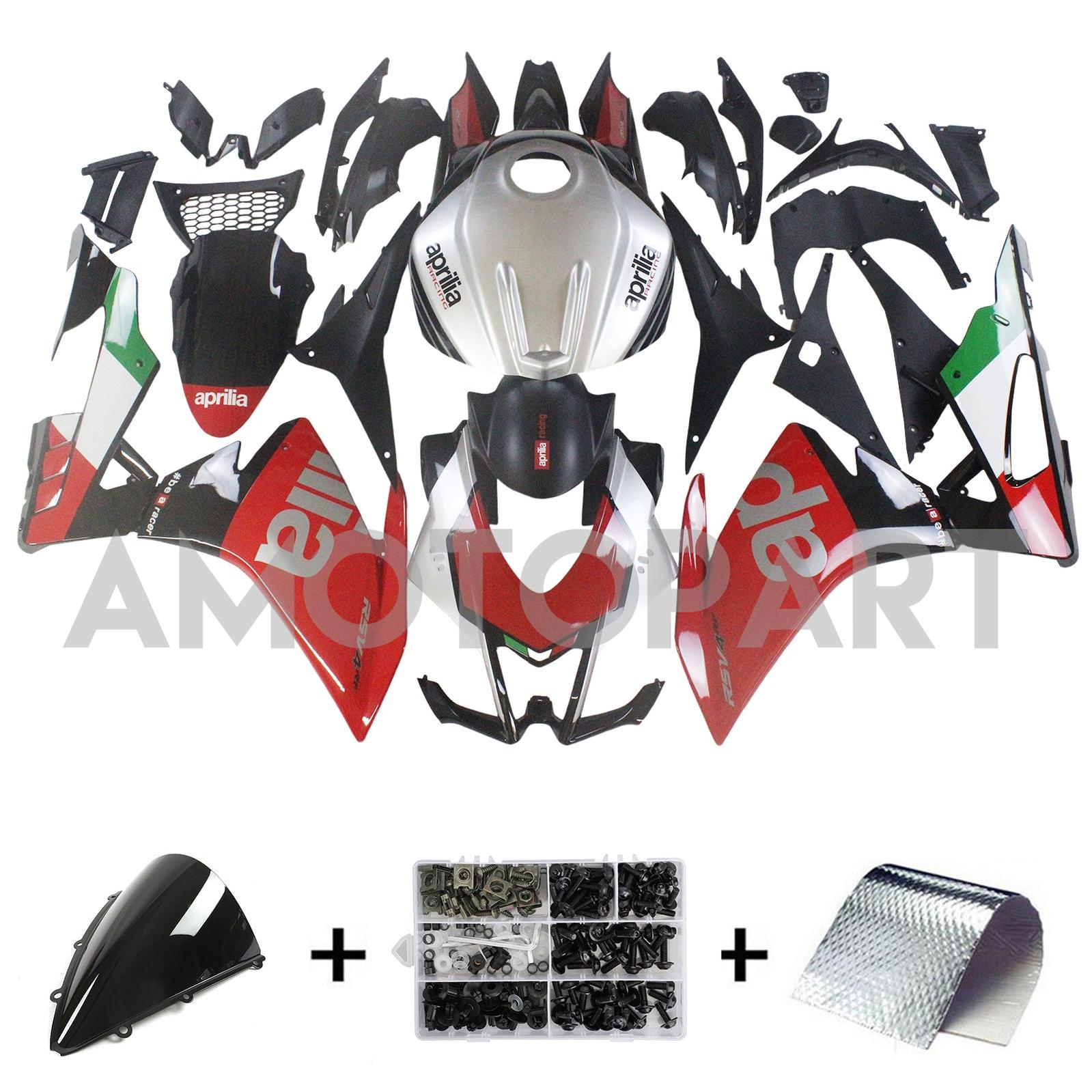 AMOTOPT ABRILIA 2016-2020 RSV4 1000 RED & GREEN STILO2 KIT
