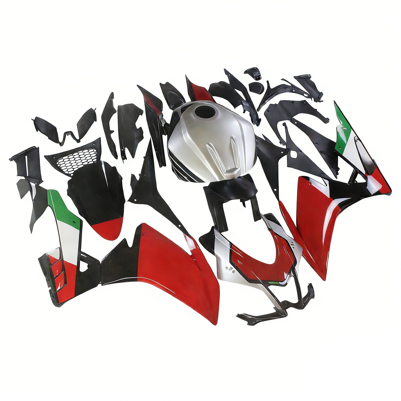 Amotopart Aprilia 2016-2020 RSV4 1000 Red&Green Style2 Fairing Kit