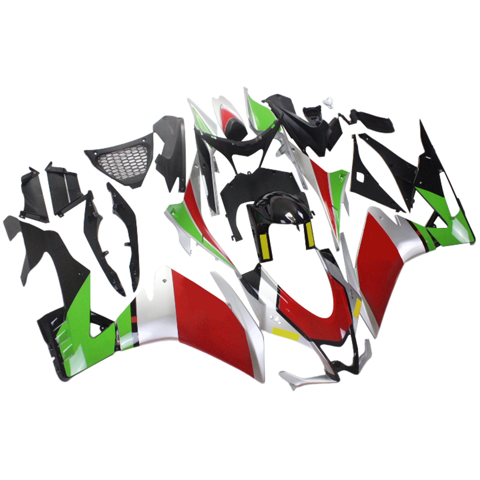 Amotopart Aprilia 2016-2020 RSV4 1000 Rot&Green Style1 Verkleidungssatz