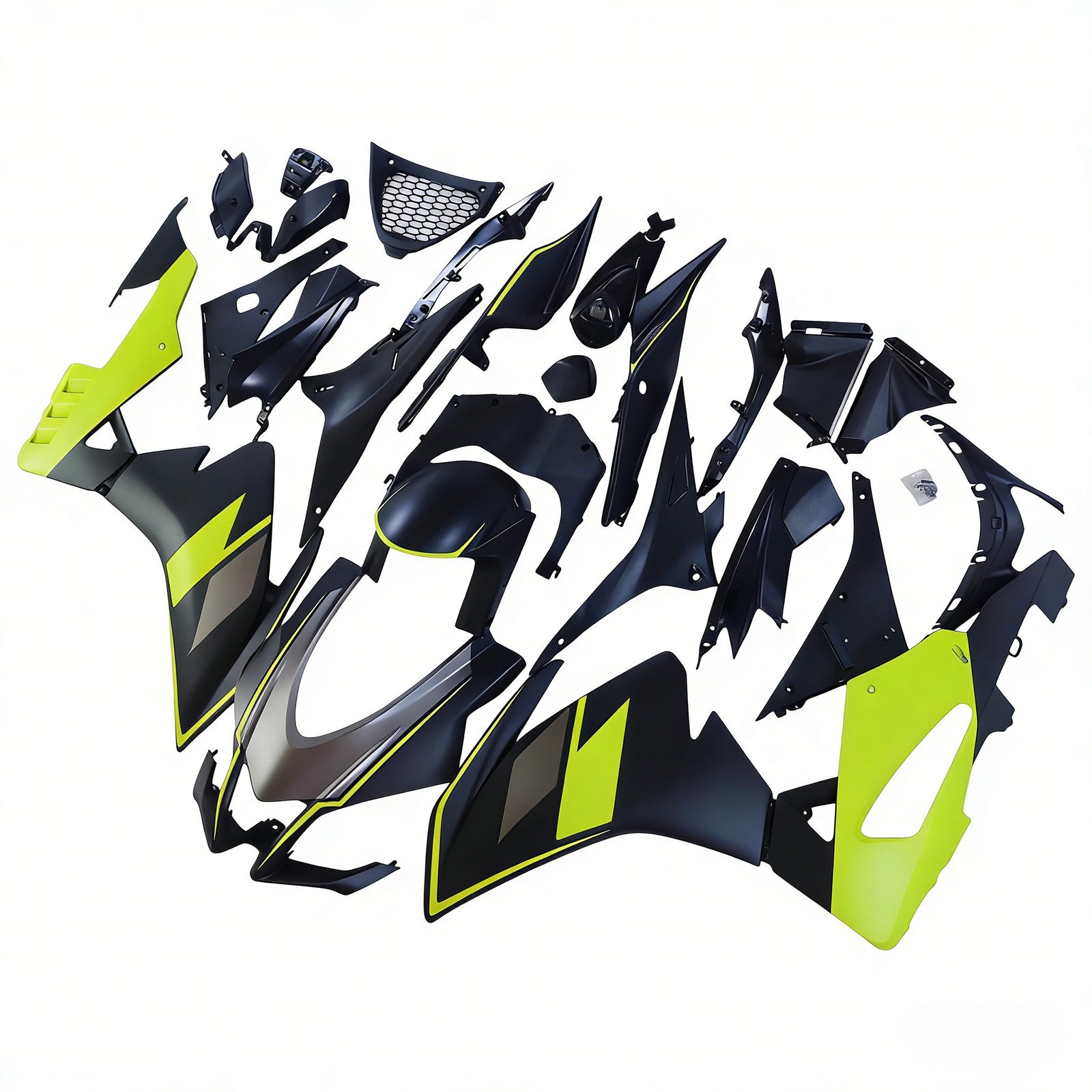 Amotopart Aprilia 2016-2020 RSV4 1000 Yellow & Black Fairing Kit