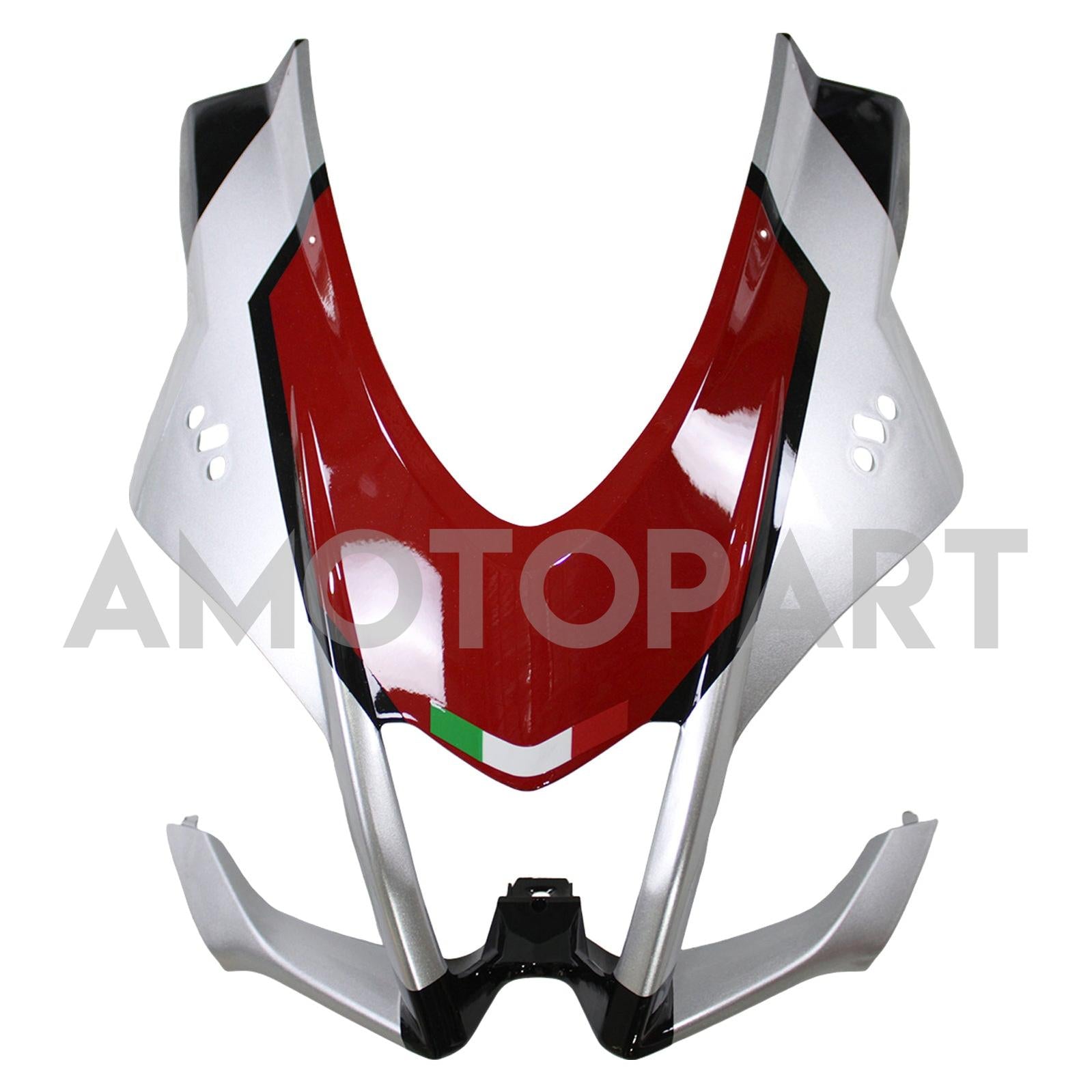 Kit de carenado Amotopart Aprilia 2016-2020 RSV4 1000 rojo y verde Style9