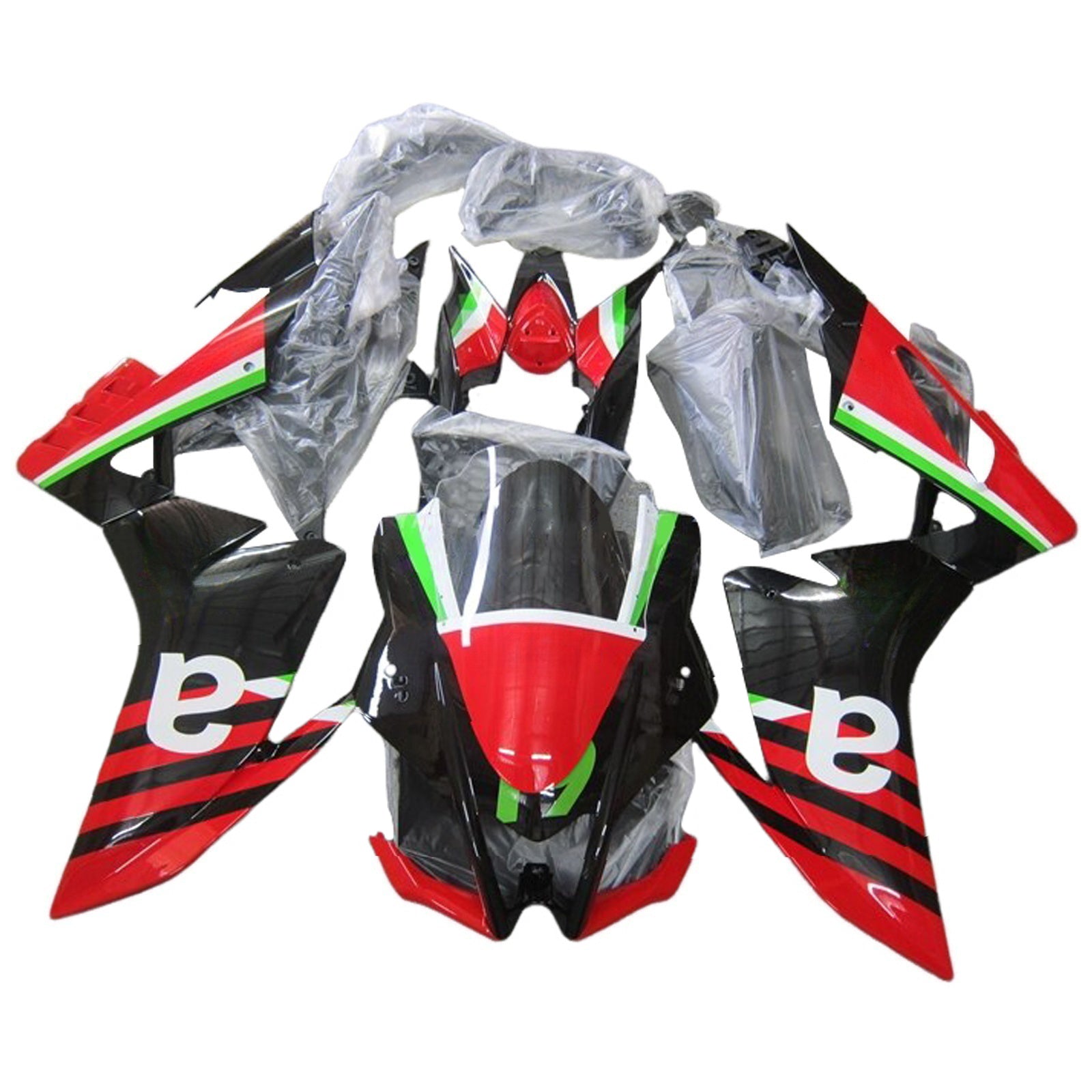 Amotopart Aprilia 2016-2020 RSV4 1000 Red&Green Style7 Fairing Kit