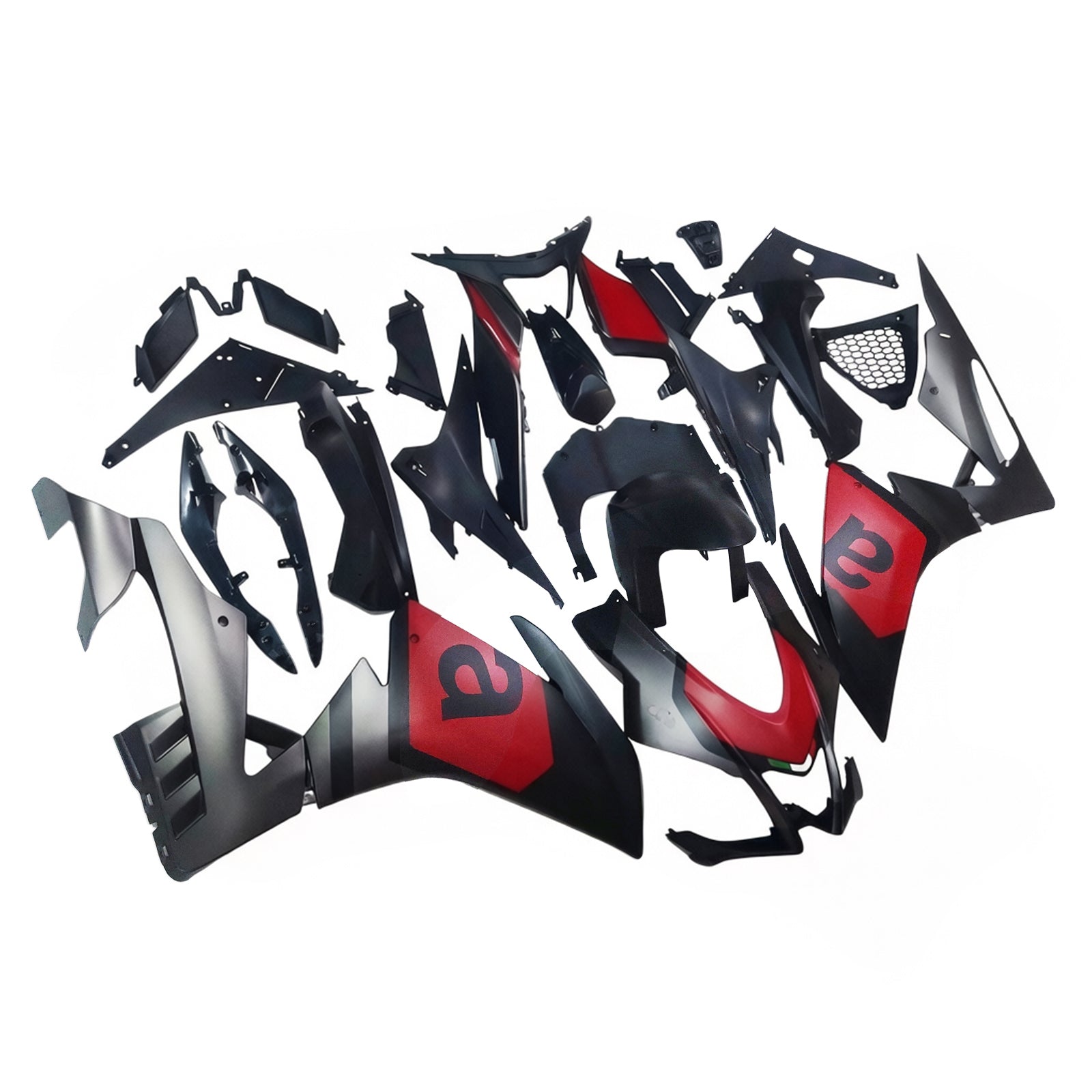 Amotopart Aprilia 2016-2020 RSV4 1000 Red&Black Style2 Fairing Kit