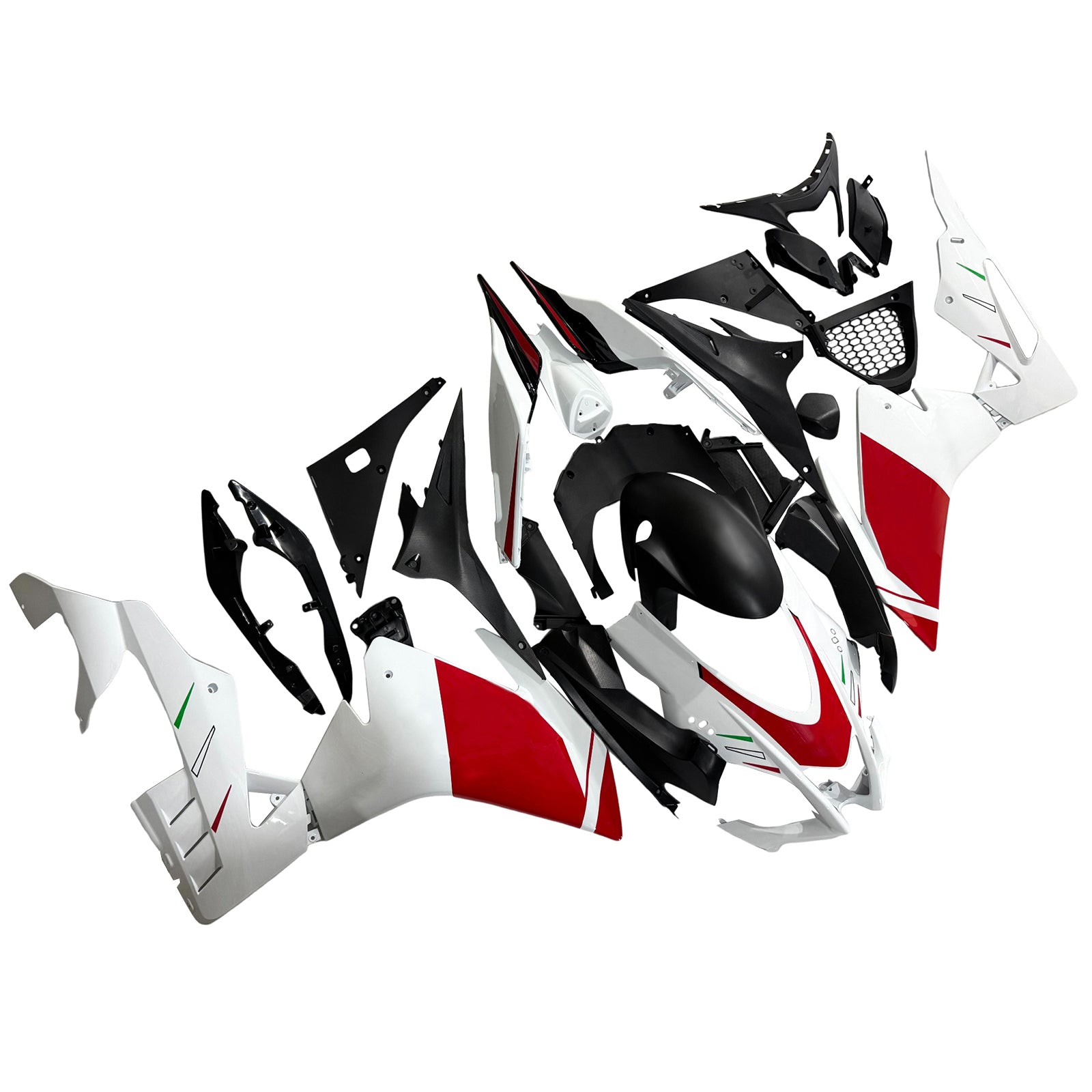 Amotopart 2016-2020 Aprilia RSV4 1000 White Red Fairing Kit