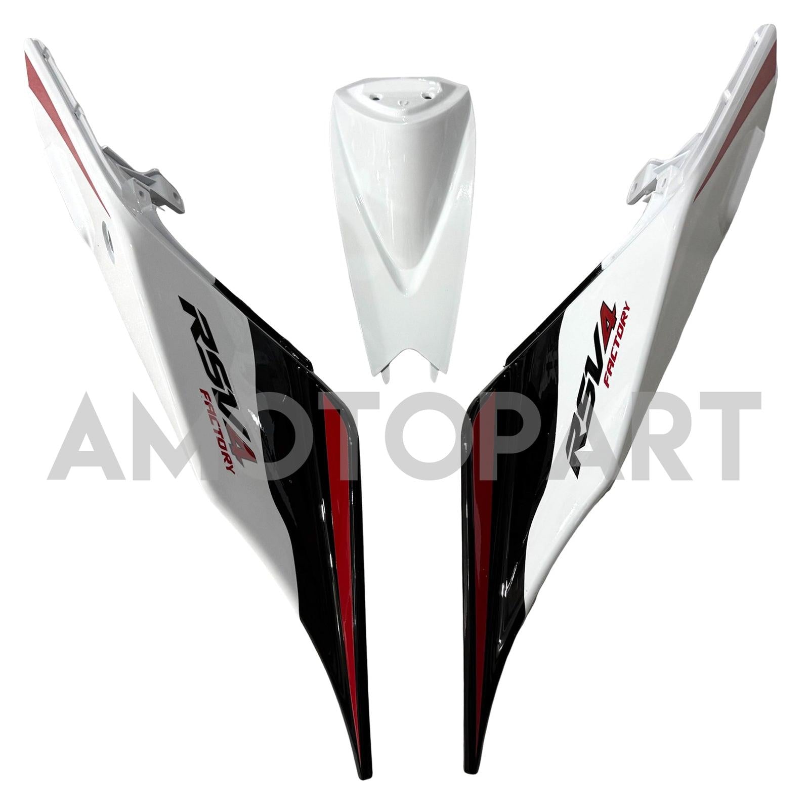 Amotopart 2016-2020 Aprilia RSV4 1000 White Red Fairing Kit